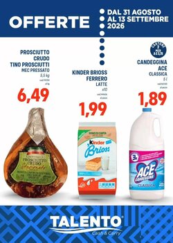 Volantino promozionale Talento Professional Store  valide dal 31/08/2026