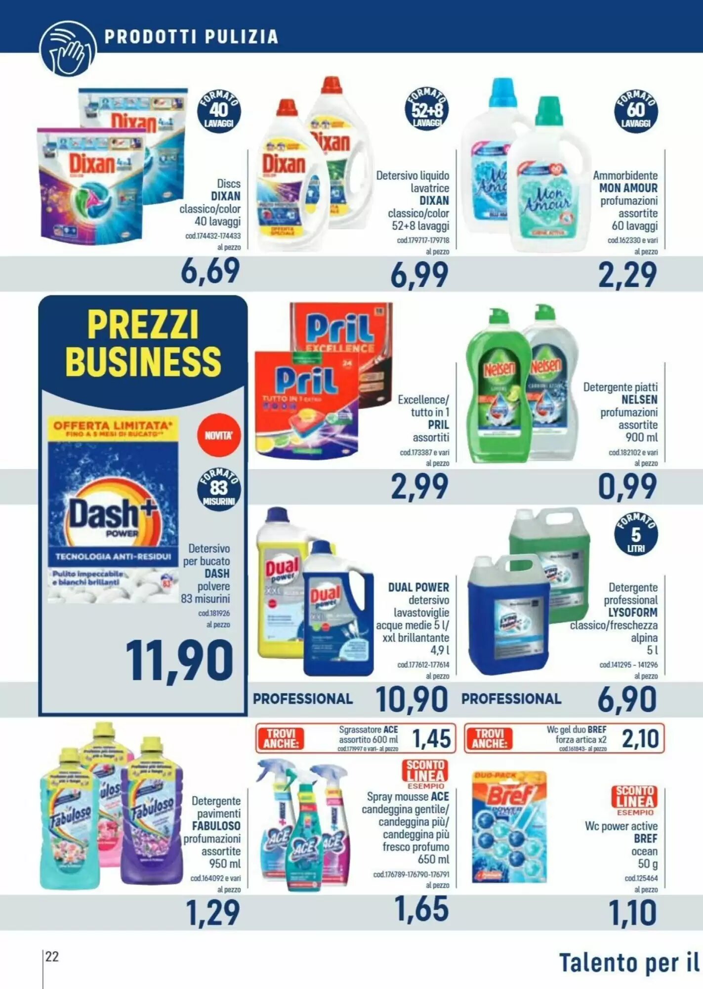 Volantino promozionale Talento Professional Store  valide dal 31/08/2026 - Pagina 22.