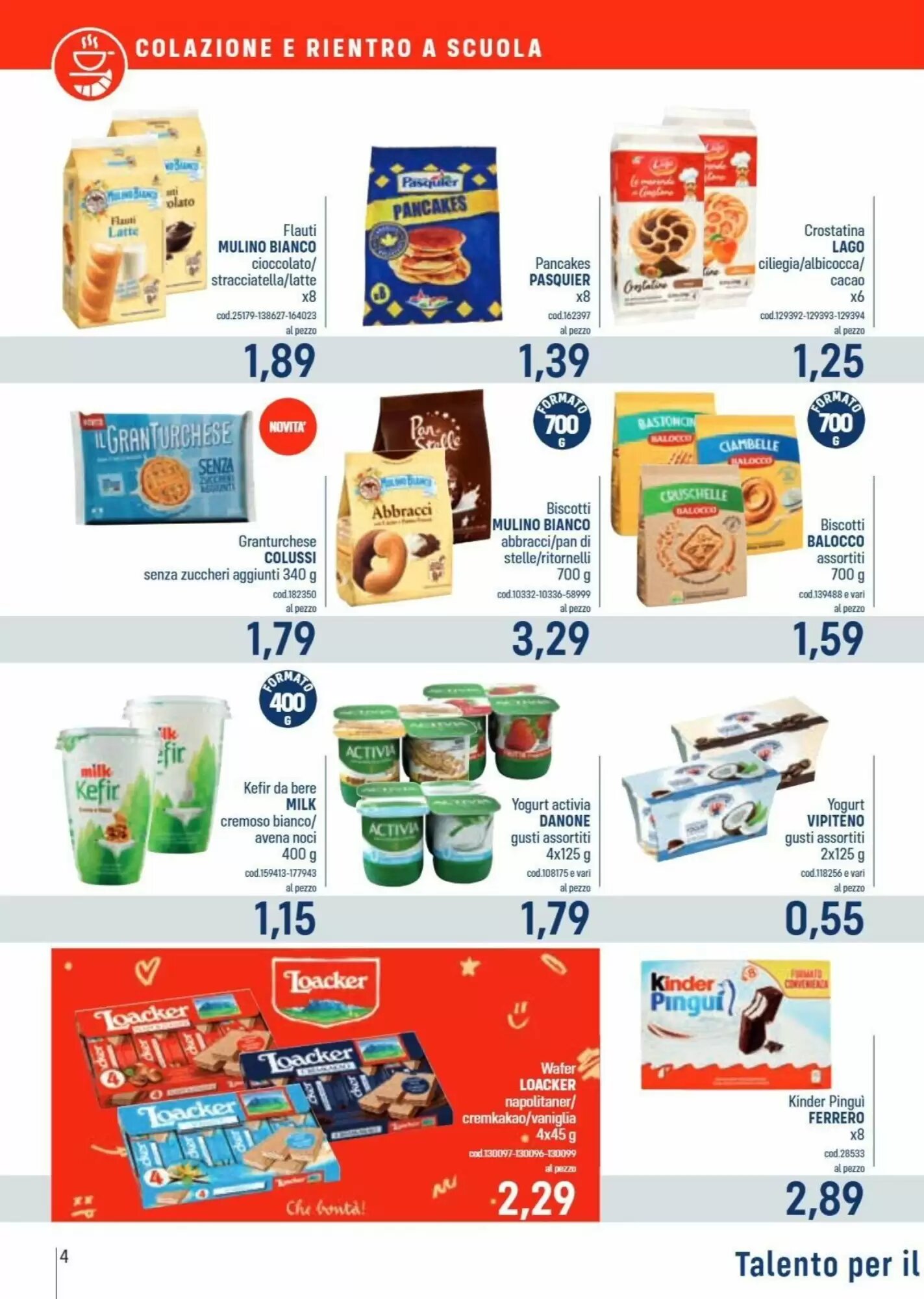 Volantino promozionale Talento Professional Store  valide dal 31/08/2026 - Pagina 4.