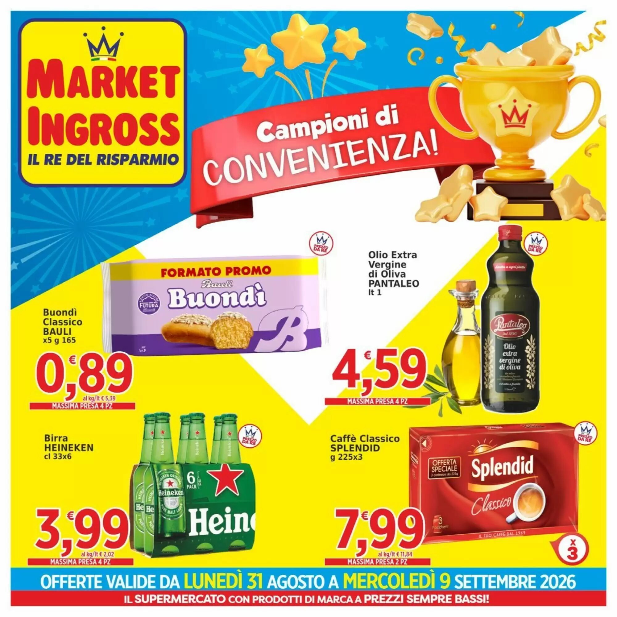 Volantino promozionale Market Ingross valide dal 31/08/2026 - Pagina 1.