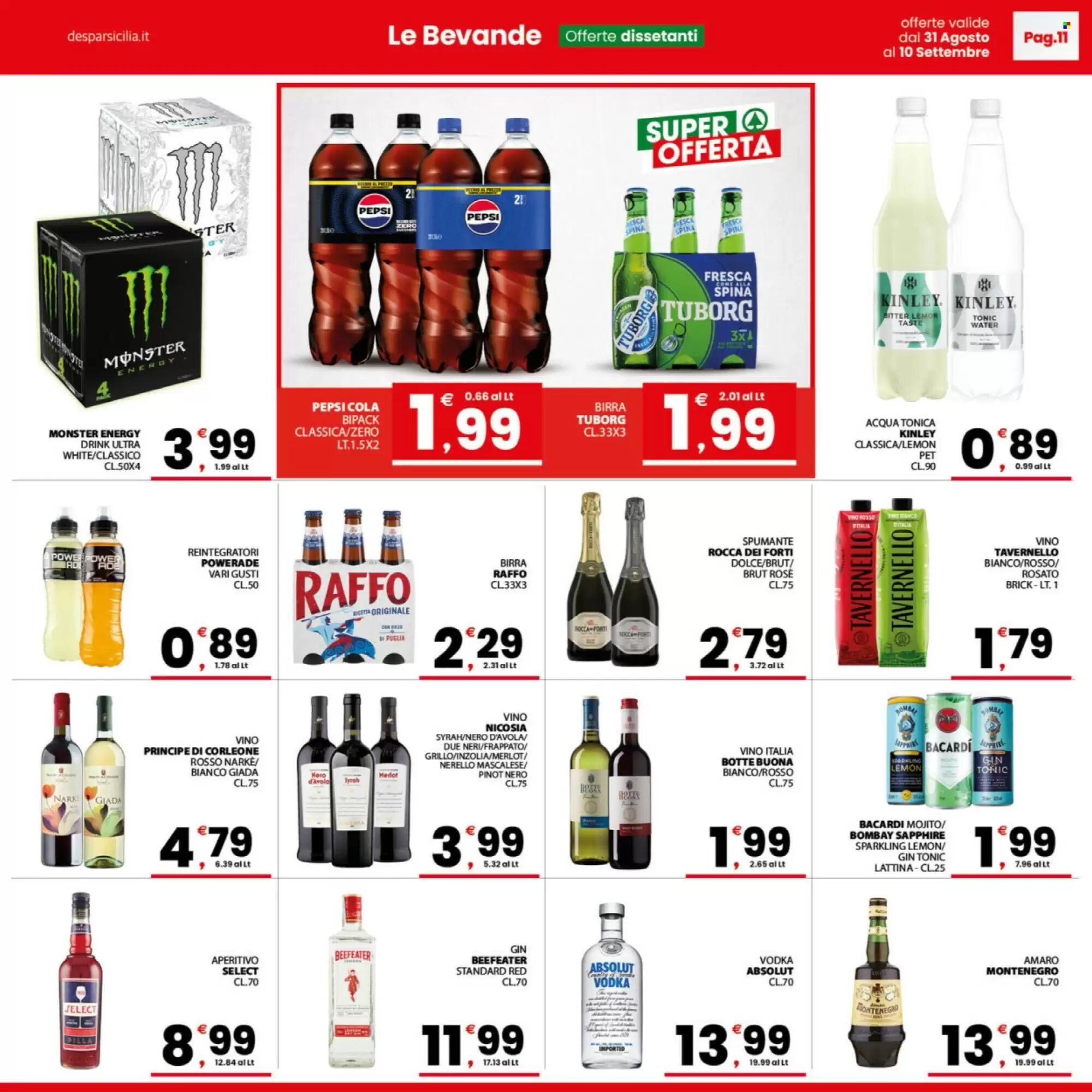 Volantino promozionale Despar Sicilia  valide dal 31/08/2026 - Pagina 11.