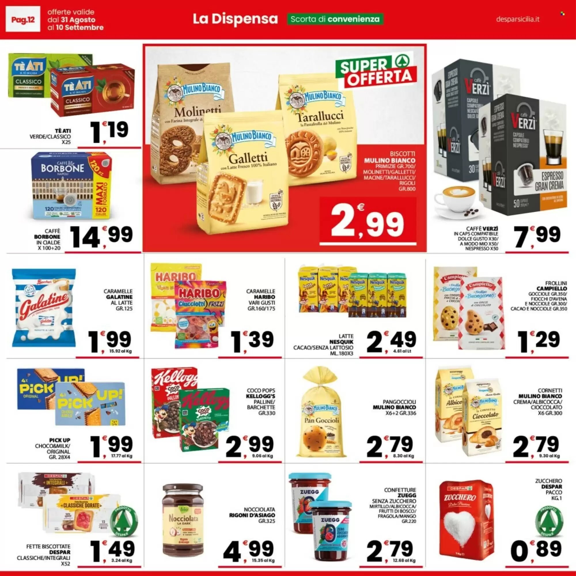 Volantino promozionale Despar Sicilia  valide dal 31/08/2026 - Pagina 12.