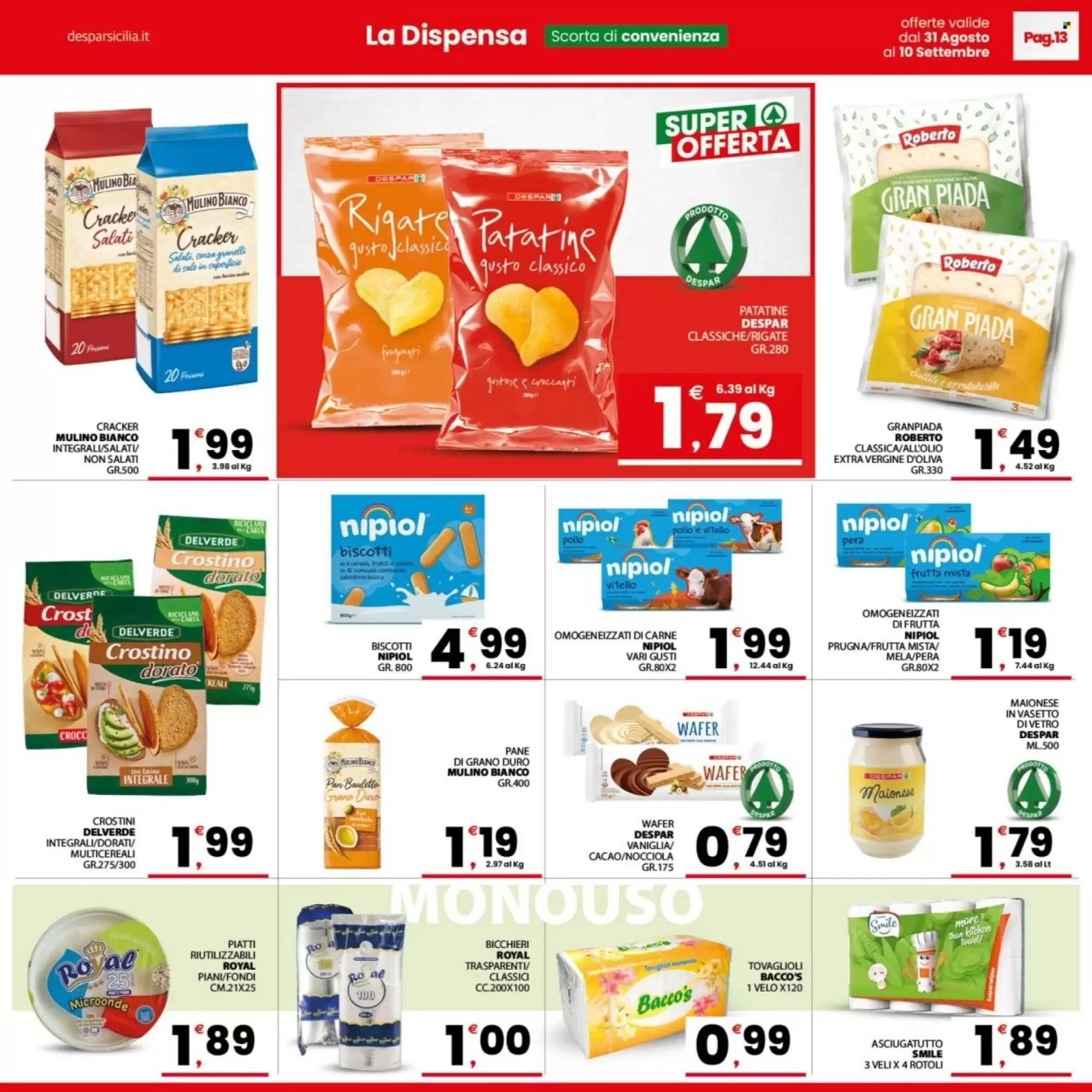 Volantino promozionale Despar Sicilia  valide dal 31/08/2026 - Pagina 13.