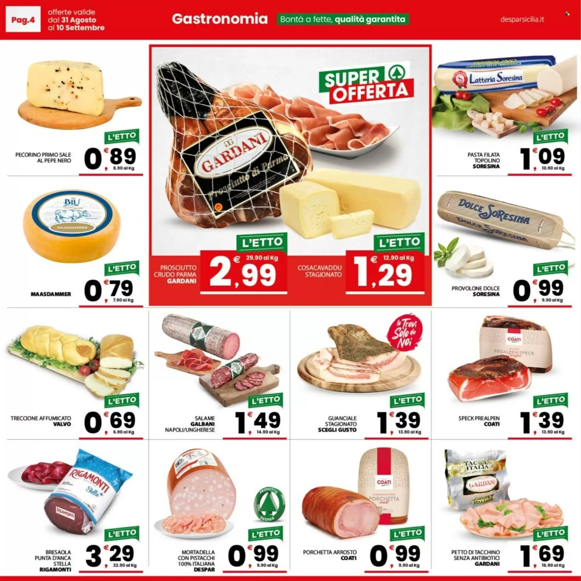 Volantino promozionale Despar Sicilia  valide dal 31/08/2026 - Pagina 4.