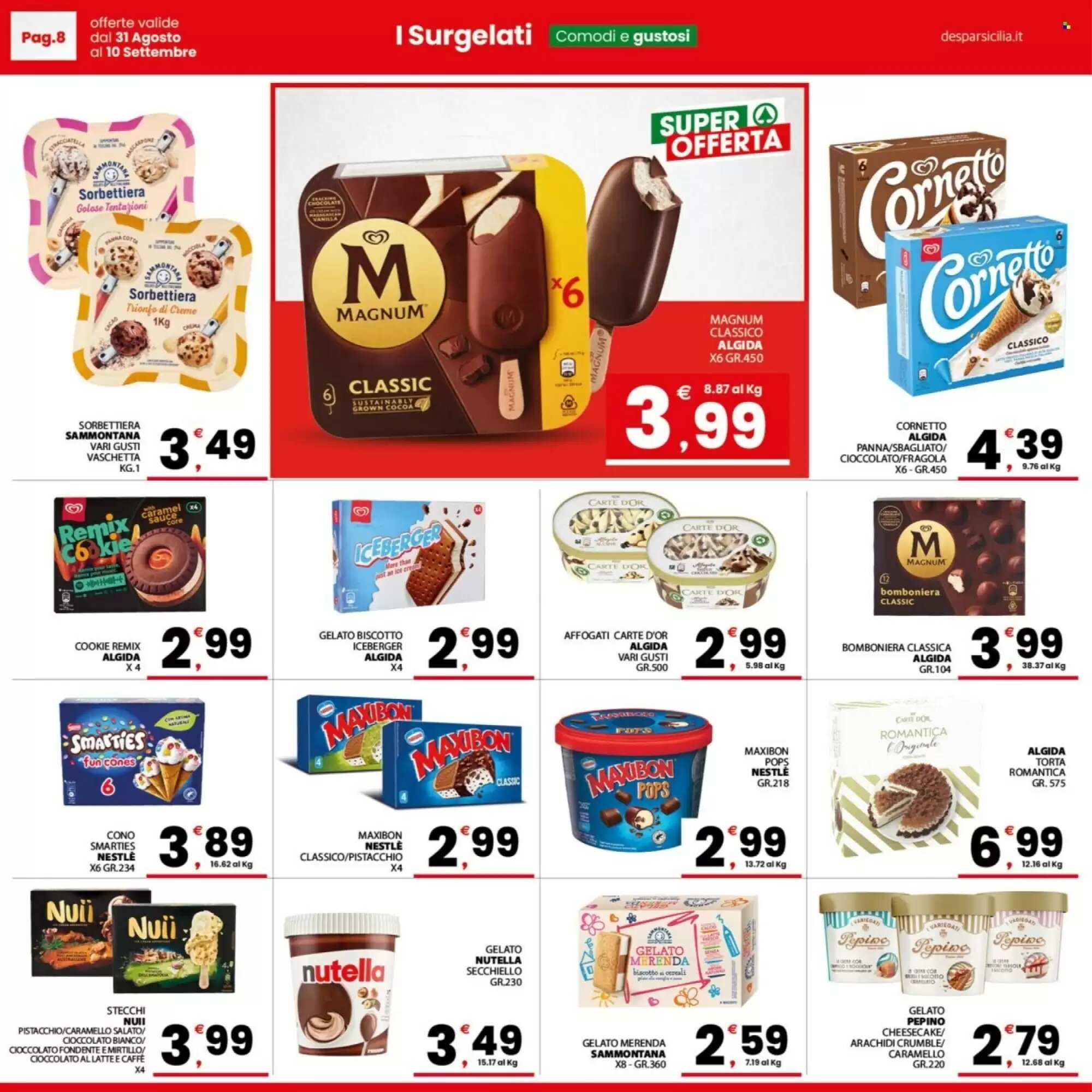 Volantino promozionale Despar Sicilia  valide dal 31/08/2026 - Pagina 8.