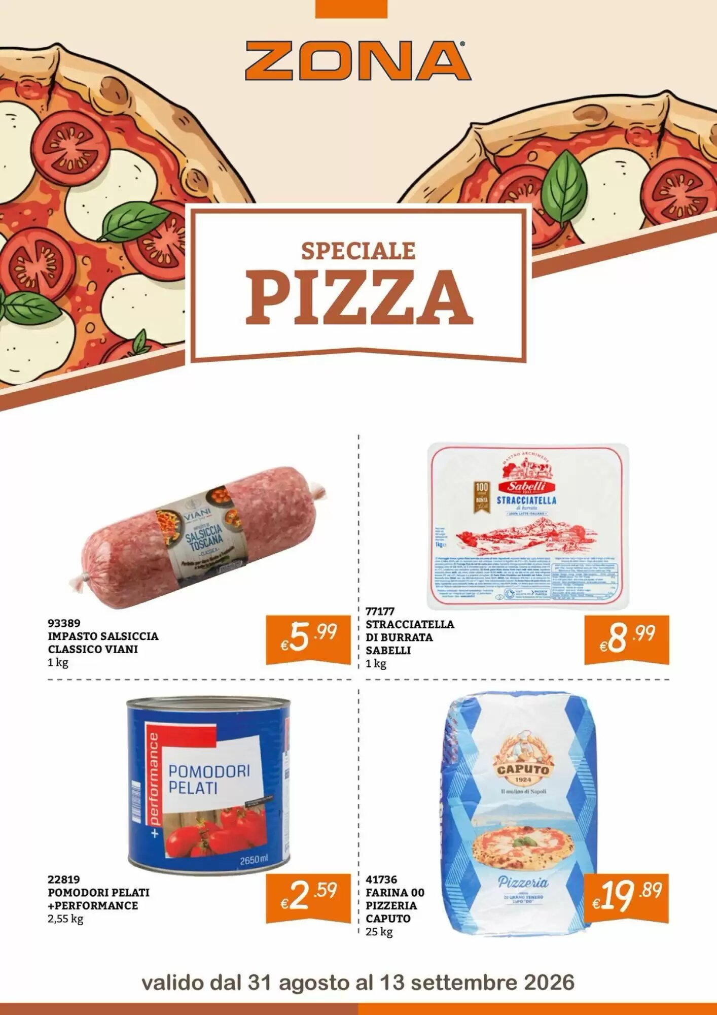 Volantino promozionale Zona  valide dal 31/08/2026 - Pagina 1.
