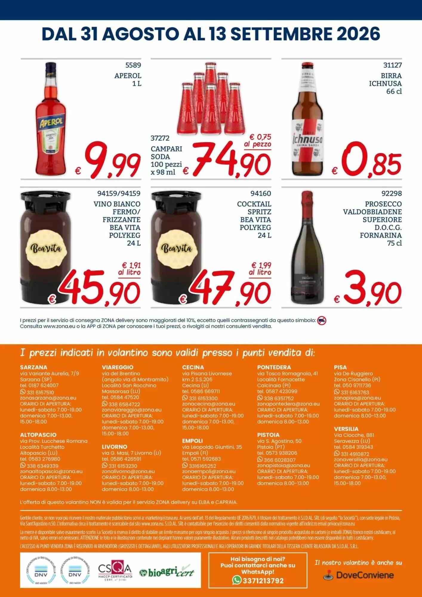 Volantino promozionale Zona  valide dal 31/08/2026 - Pagina 32.