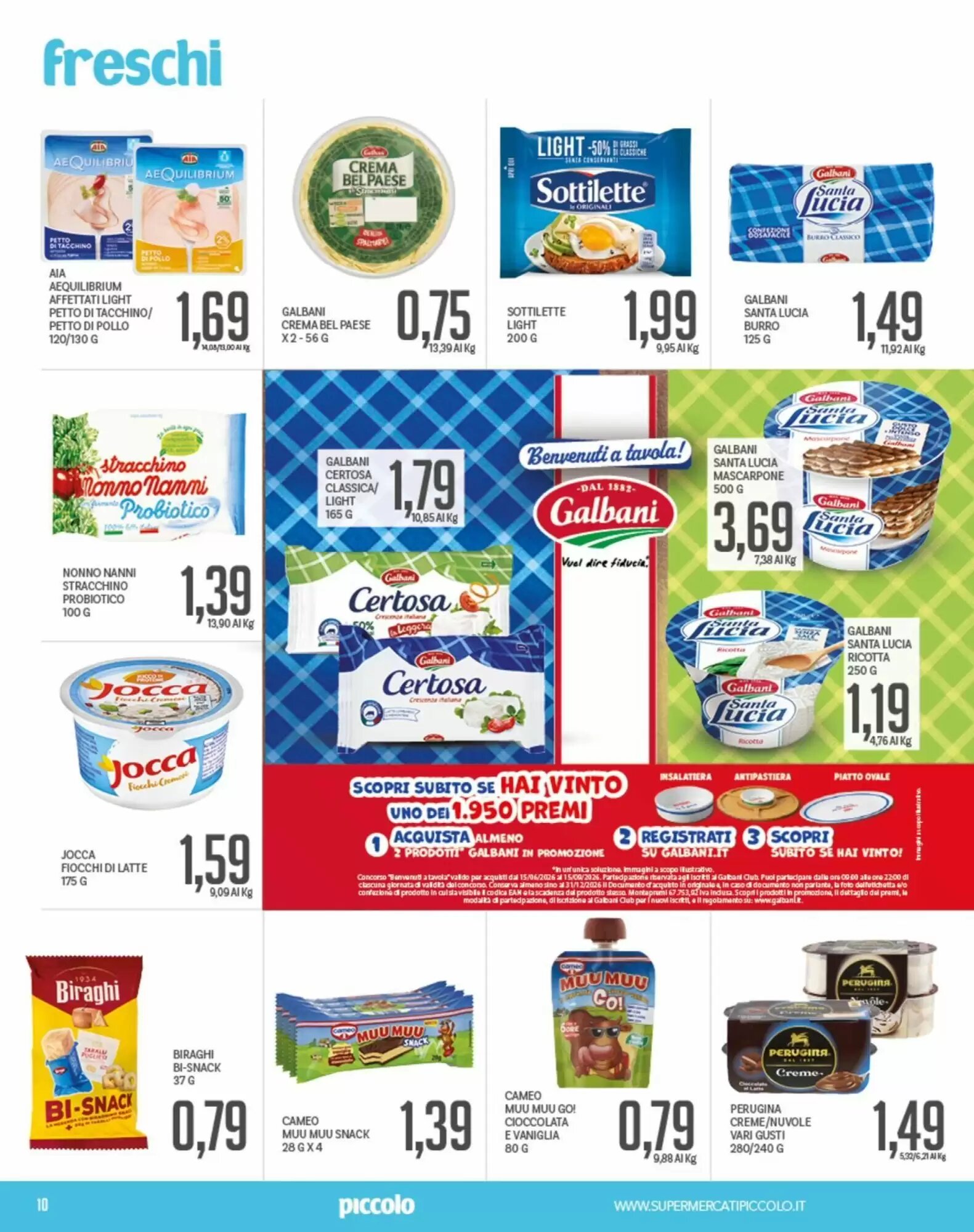 Volantino promozionale Supermercati Piccolo  valide dal 31/08/2026 - Pagina 10.