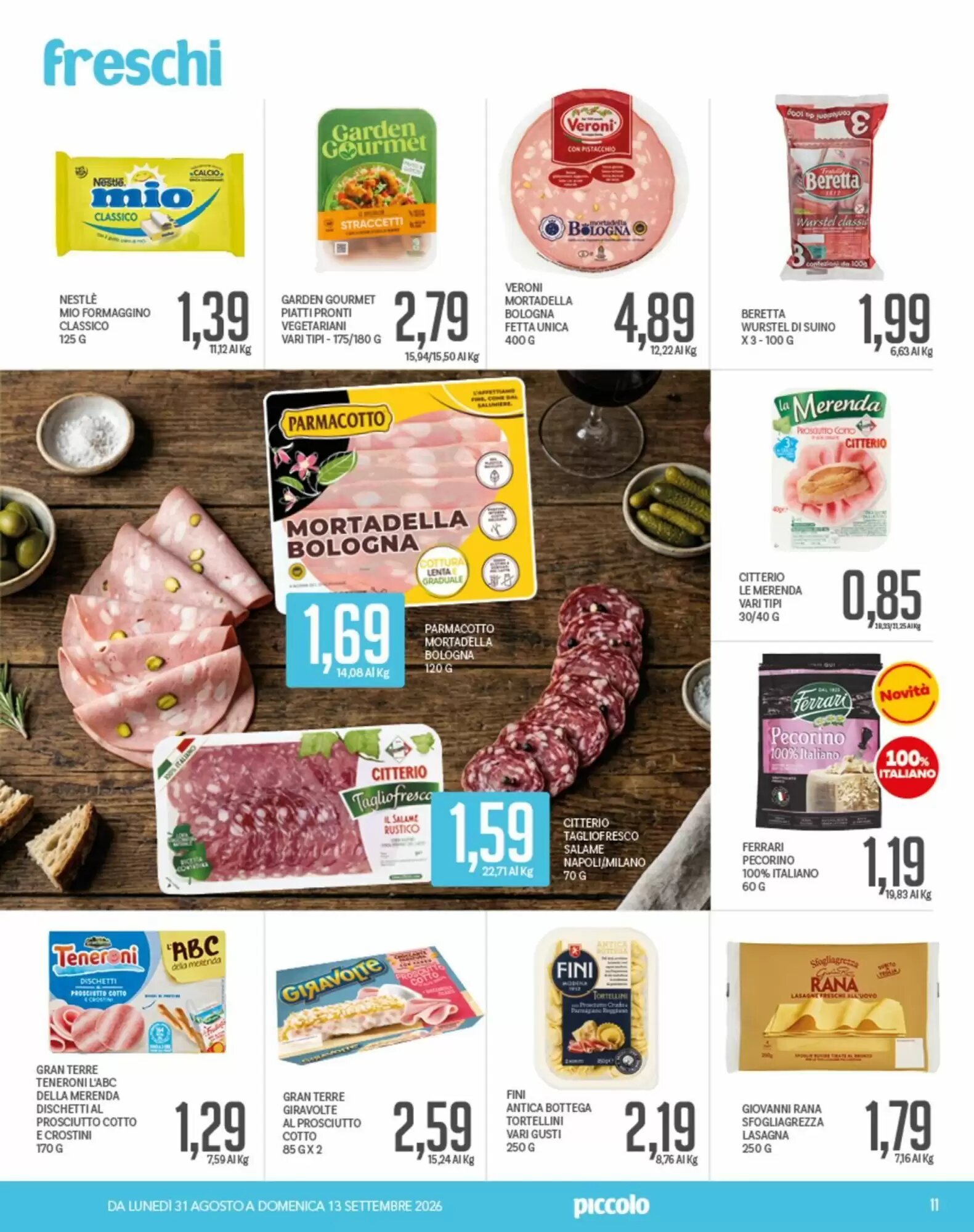 Volantino promozionale Supermercati Piccolo  valide dal 31/08/2026 - Pagina 11.