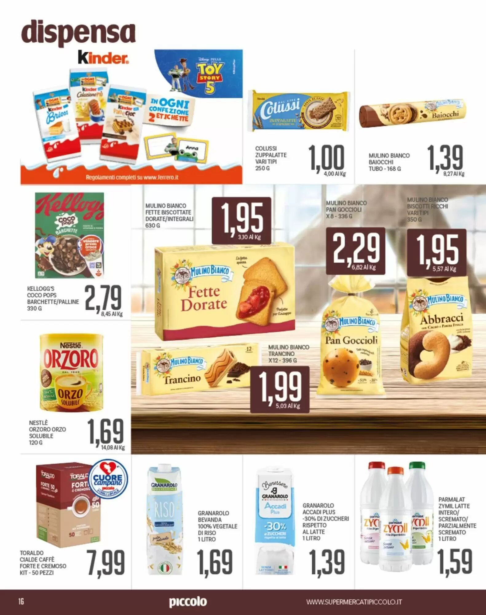 Volantino promozionale Supermercati Piccolo  valide dal 31/08/2026 - Pagina 16.