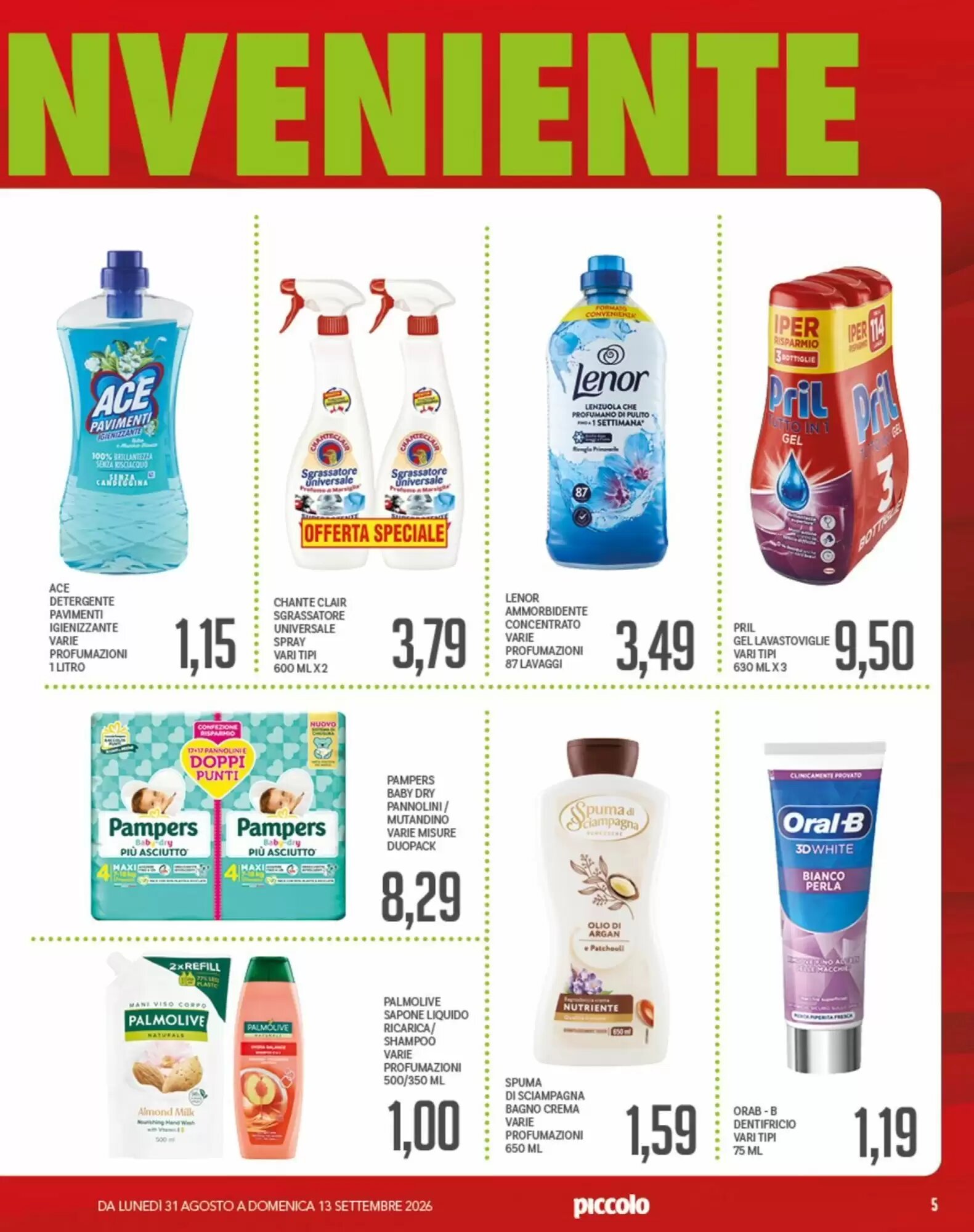 Volantino promozionale Supermercati Piccolo  valide dal 31/08/2026 - Pagina 5.