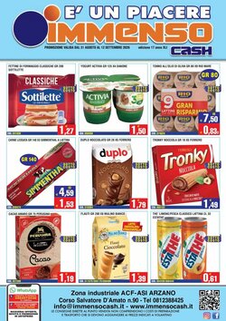 Volantino promozionale Immenso Cash  valide dal 31/08/2026