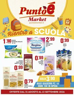 Volantino promozionale Punto é market  valide dal 31/08/2026