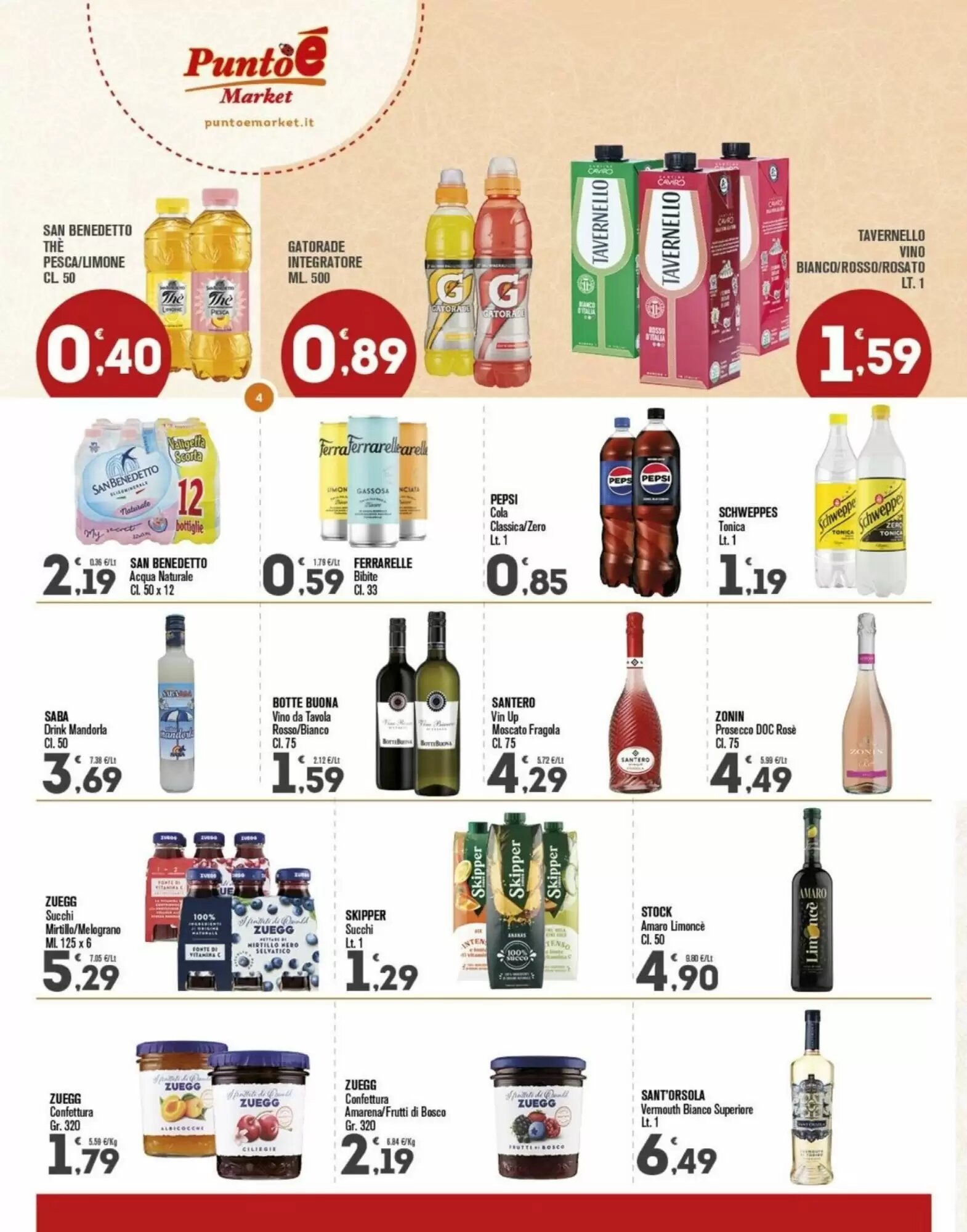 Volantino promozionale Punto é market  valide dal 31/08/2026 - Pagina 4.