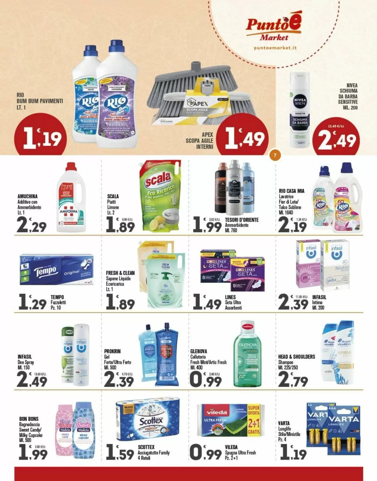 Volantino promozionale Punto é market  valide dal 31/08/2026 - Pagina 7.