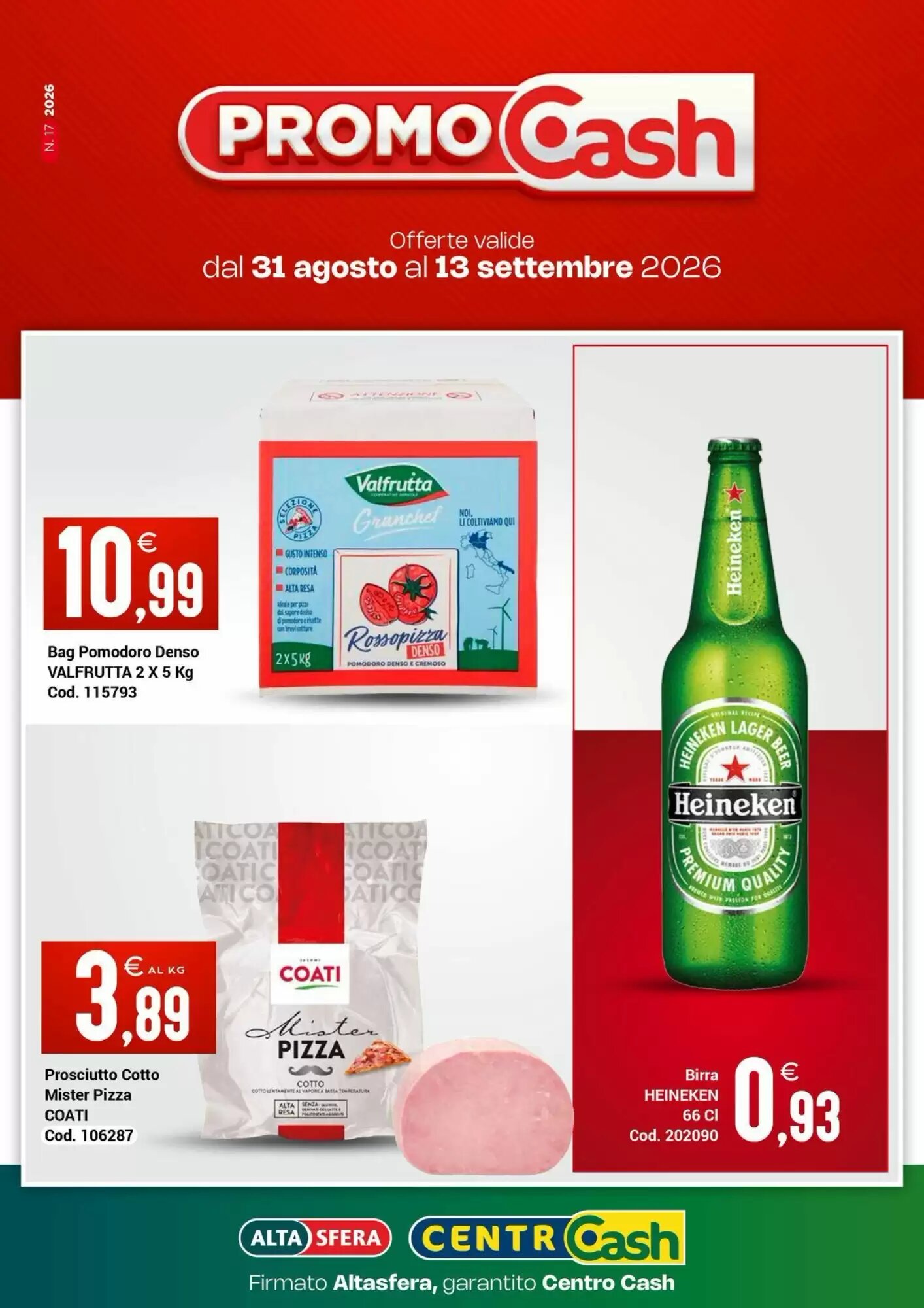 Volantino promozionale Centro Cash valide dal 31/08/2026 - Pagina 1.