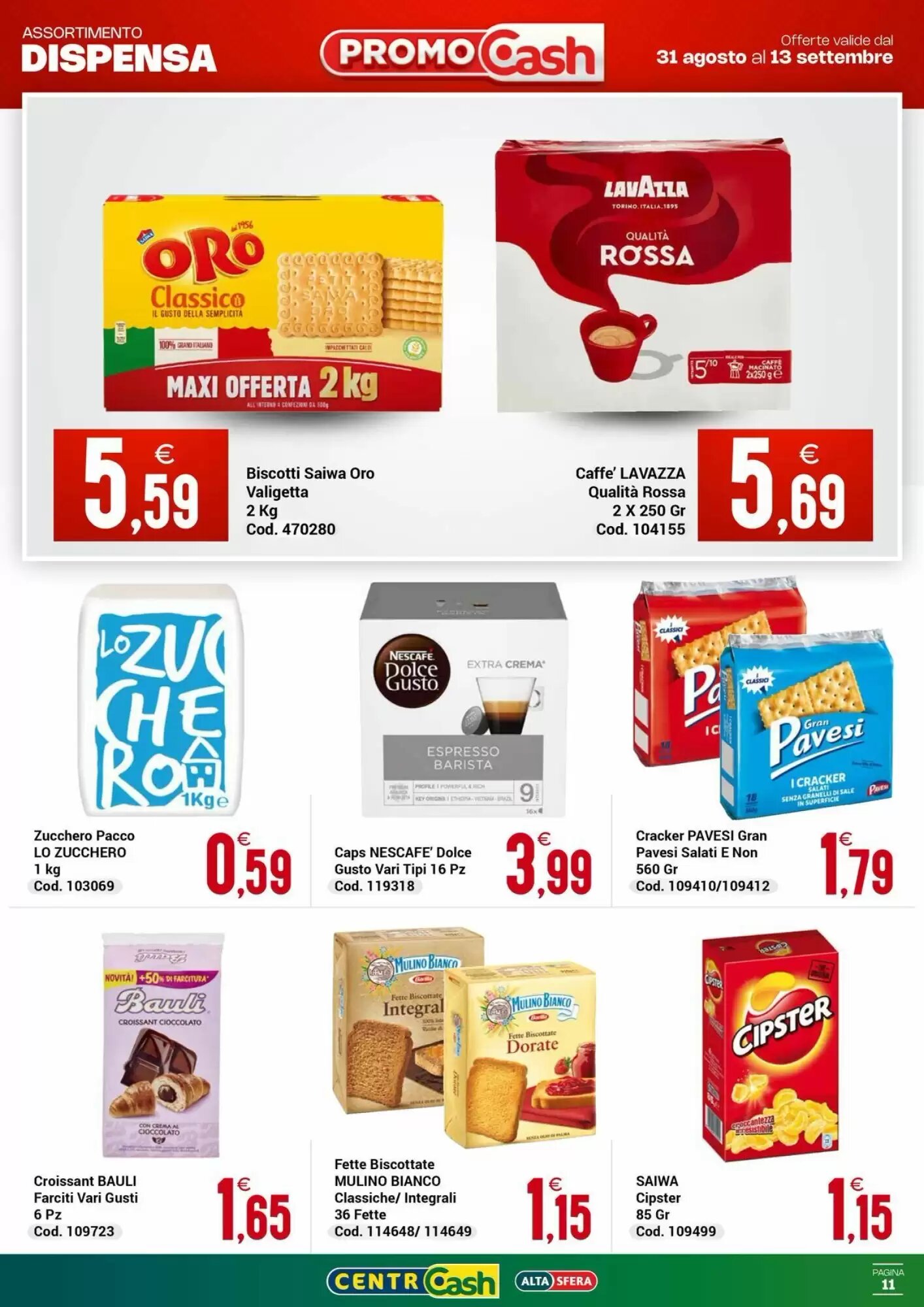 Volantino promozionale Centro Cash  valide dal 31/08/2026 - Pagina 11.