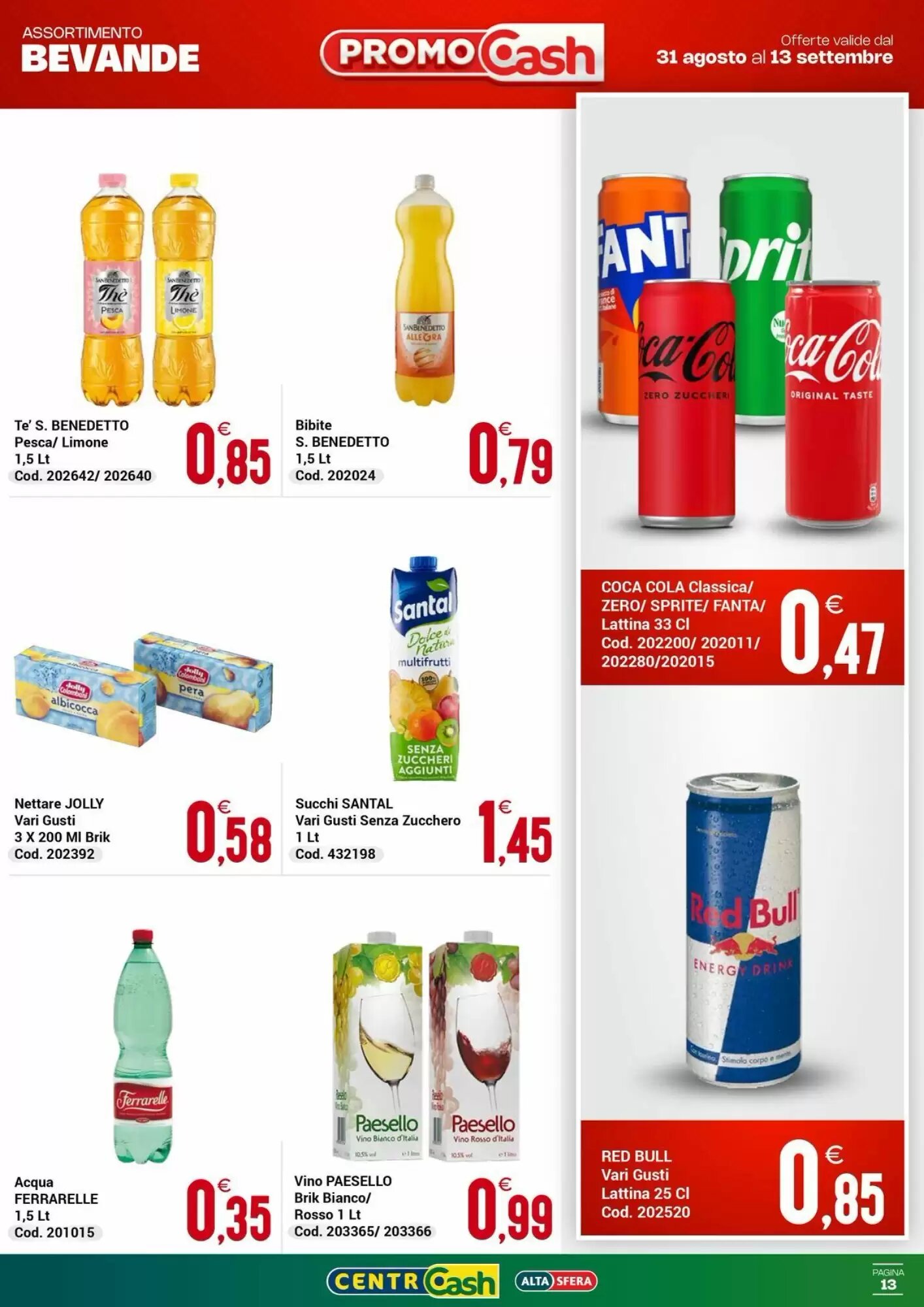 Volantino promozionale Centro Cash  valide dal 31/08/2026 - Pagina 13.