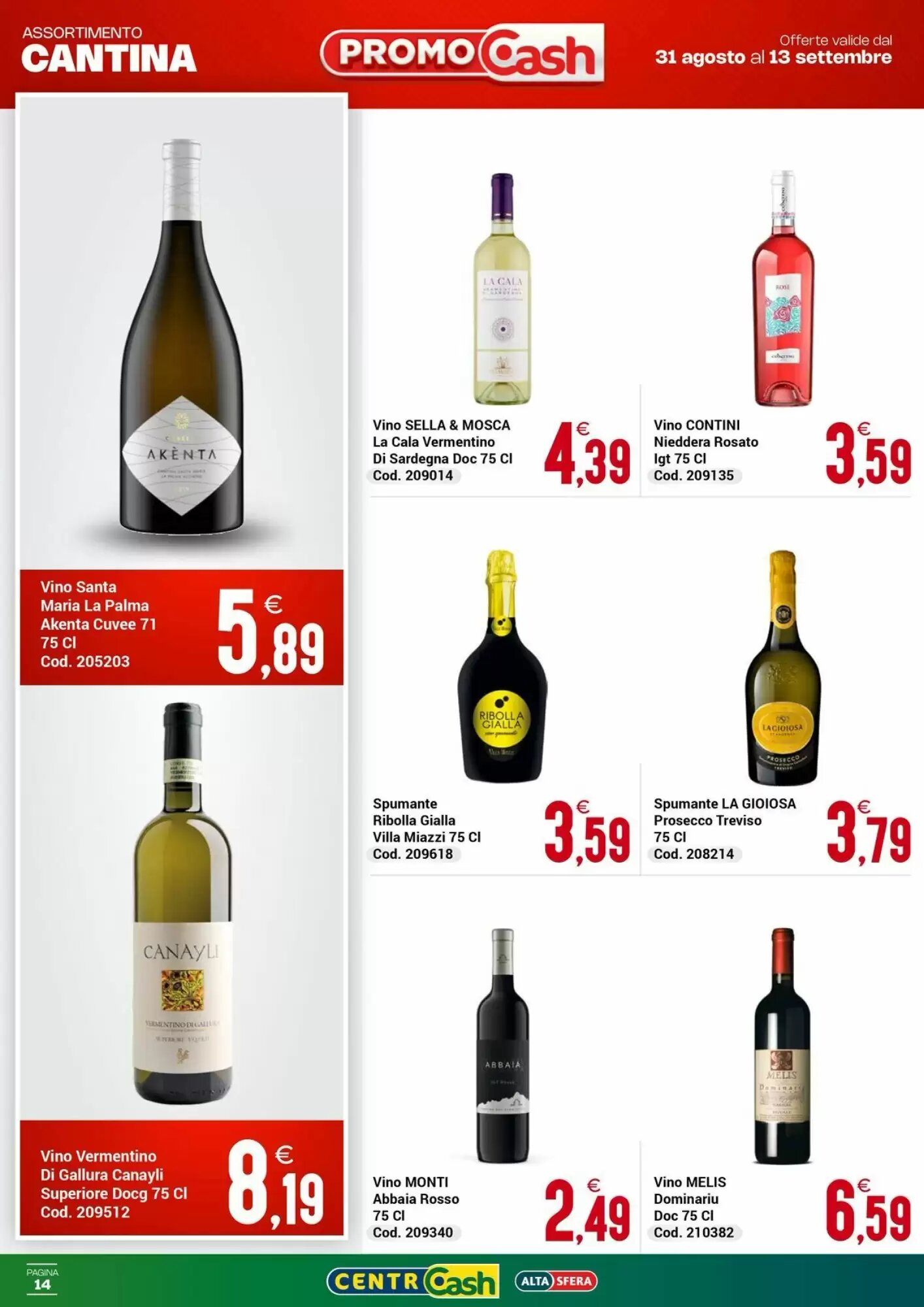 Volantino promozionale Centro Cash  valide dal 31/08/2026 - Pagina 14.