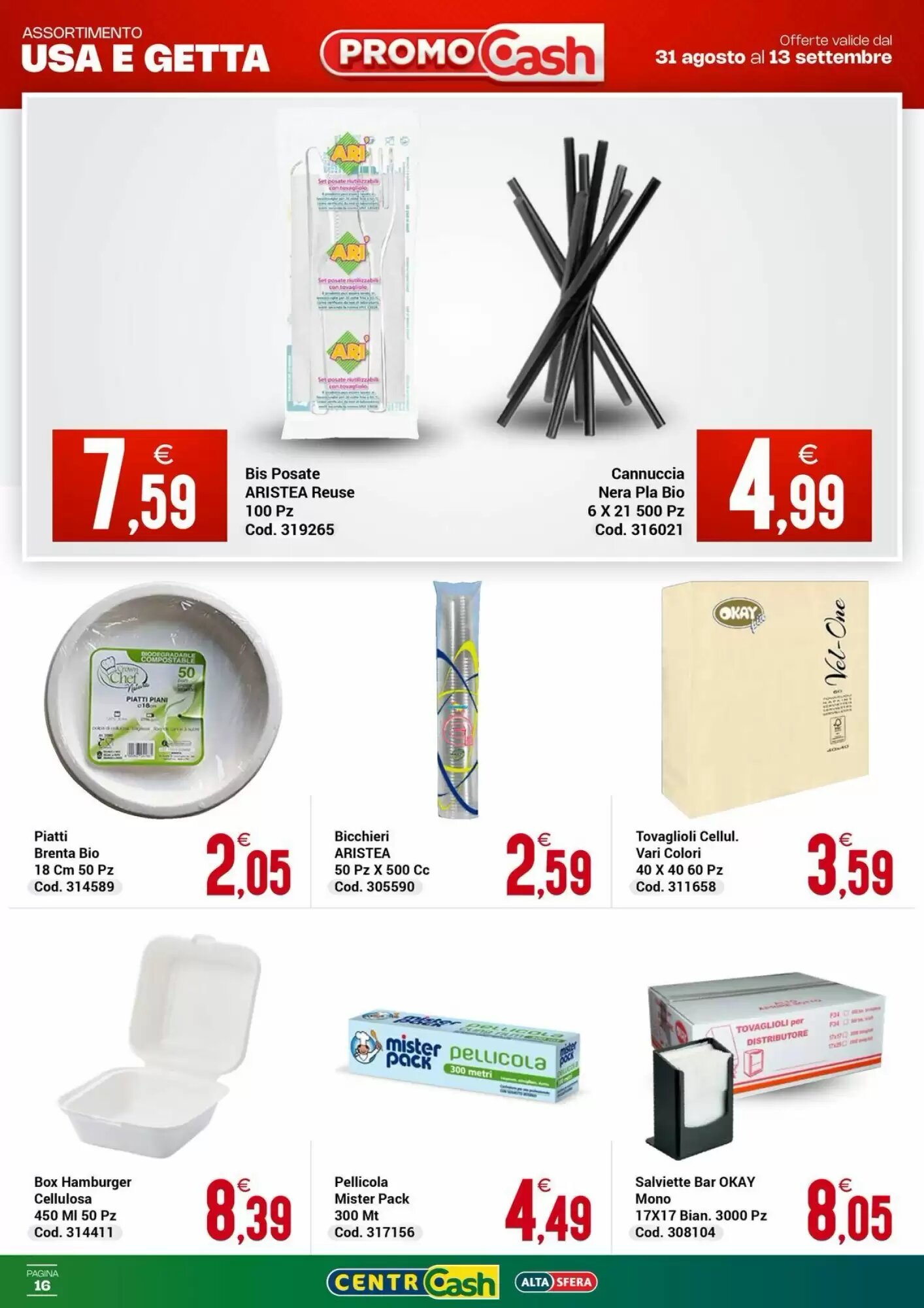 Volantino promozionale Centro Cash  valide dal 31/08/2026 - Pagina 16.