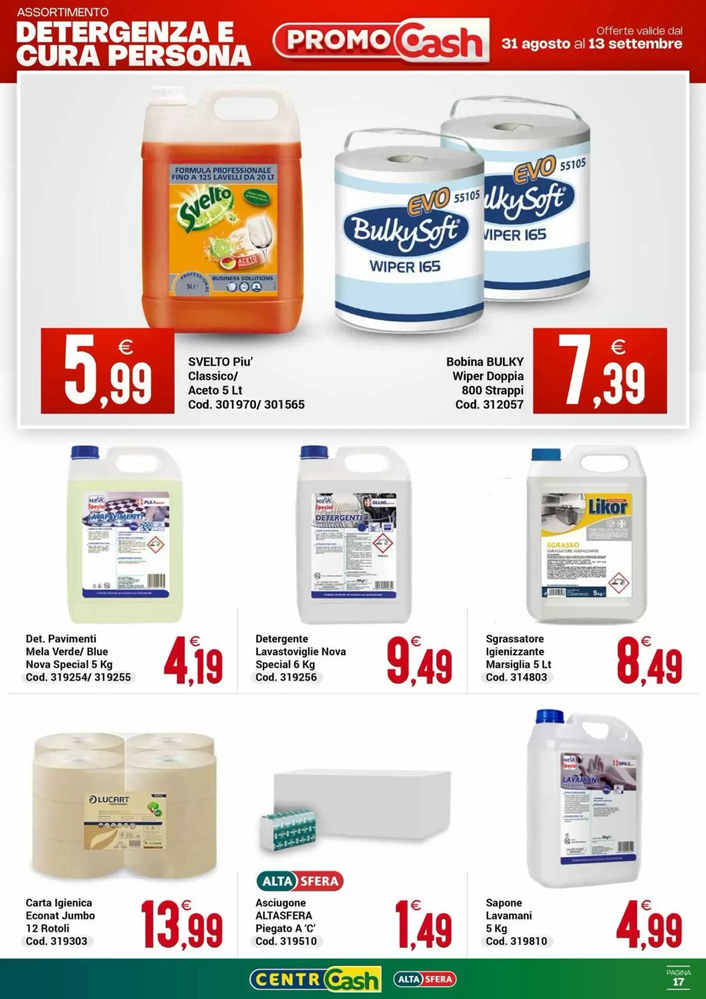 Volantino promozionale Centro Cash  valide dal 31/08/2026 - Pagina 17.
