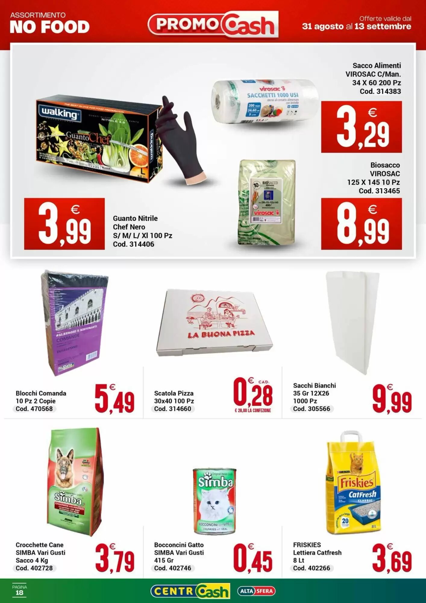 Volantino promozionale Centro Cash  valide dal 31/08/2026 - Pagina 18.