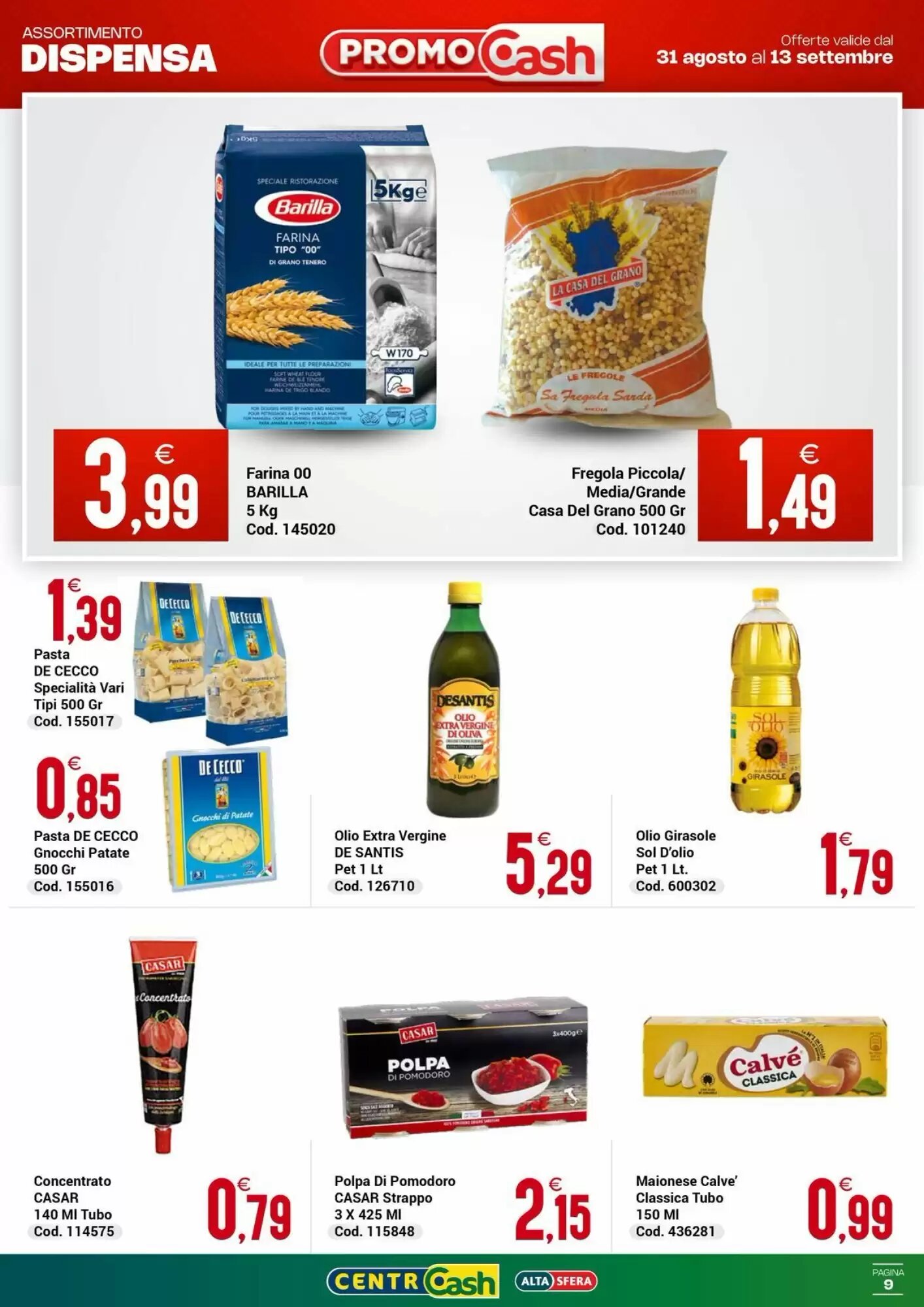 Volantino promozionale Centro Cash  valide dal 31/08/2026 - Pagina 9.