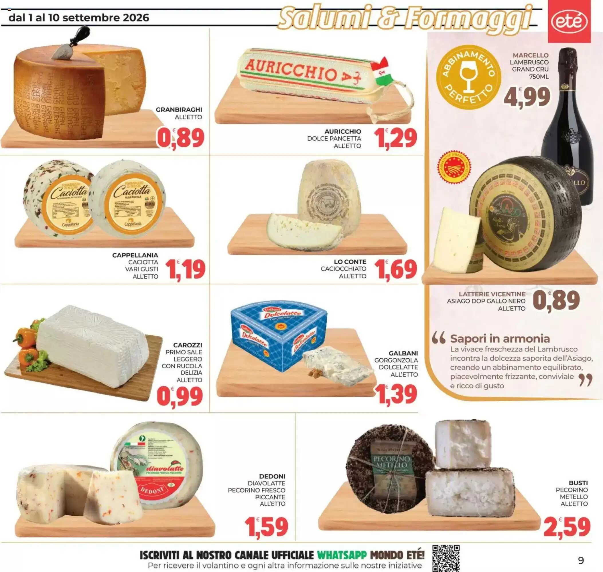 Volantino promozionale Eté  valide dal 01/09/2026 - Pagina 9.