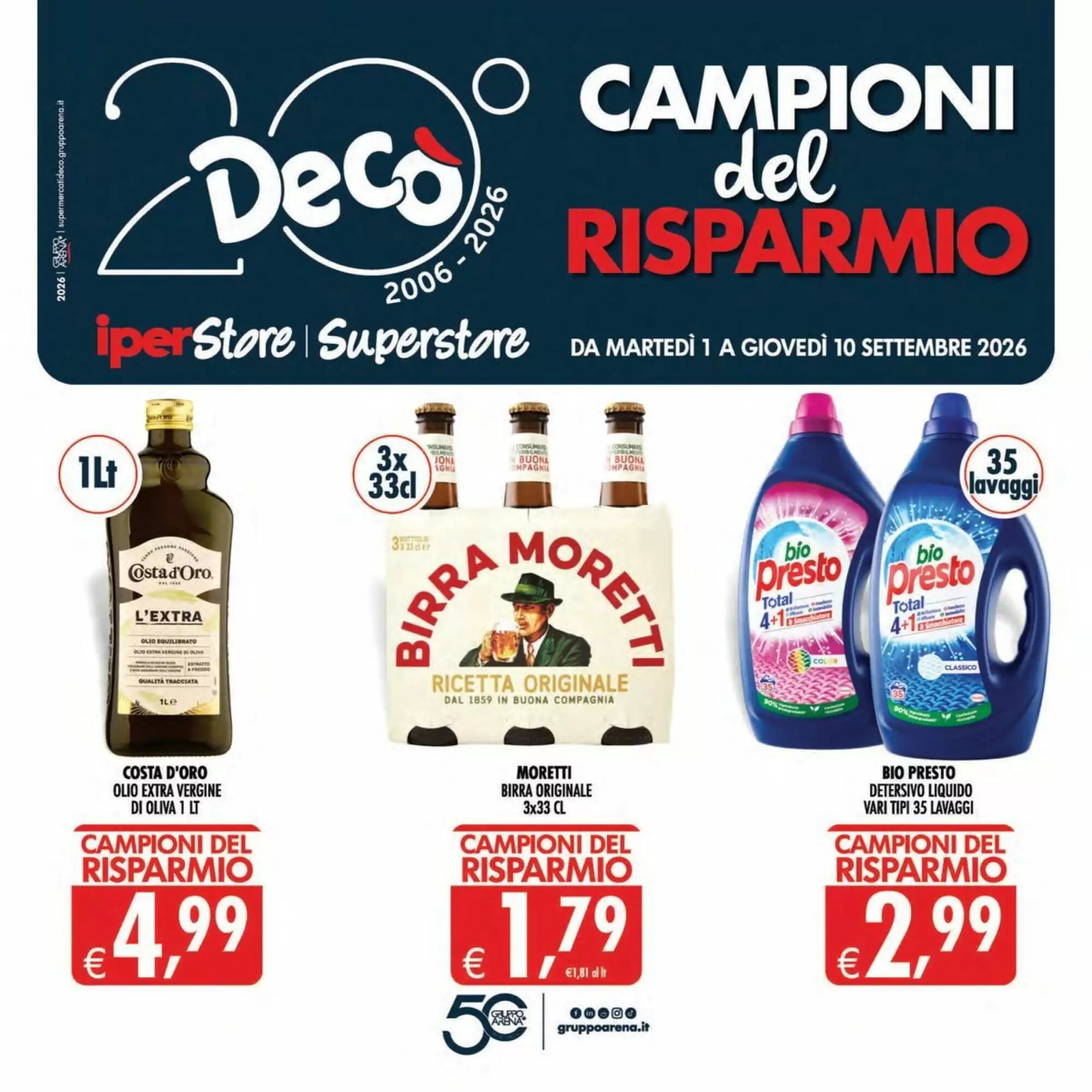 Volantino promozionale Deco Iperstore  valide dal 01/09/2026 - Pagina 1.