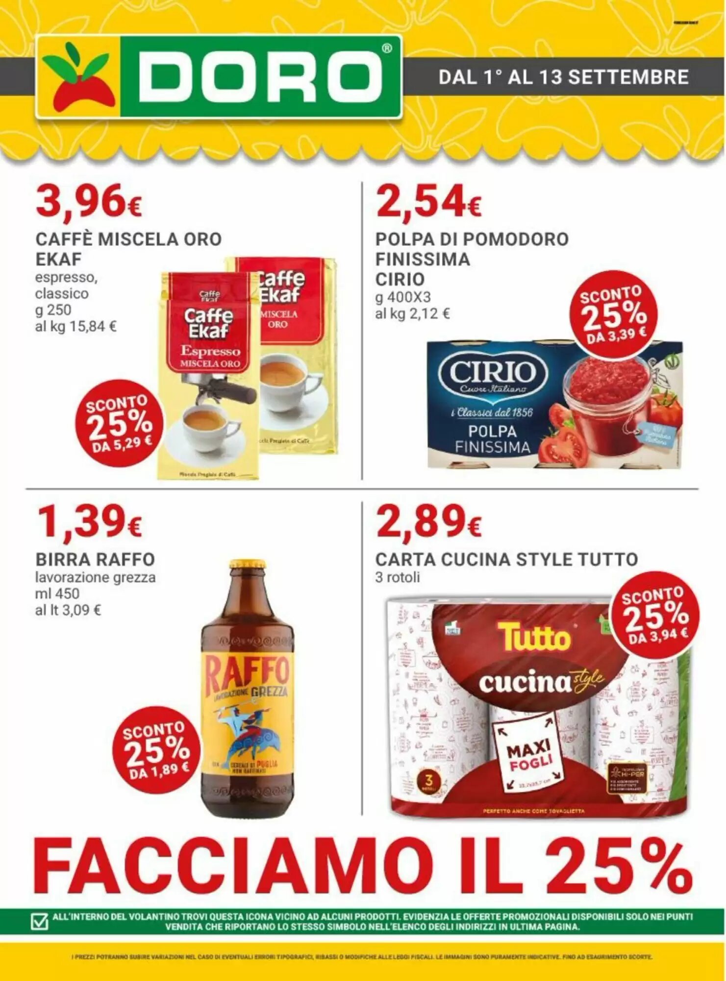 Volantino promozionale Doro Daily valide dal 01/09/2026 - Pagina 1.