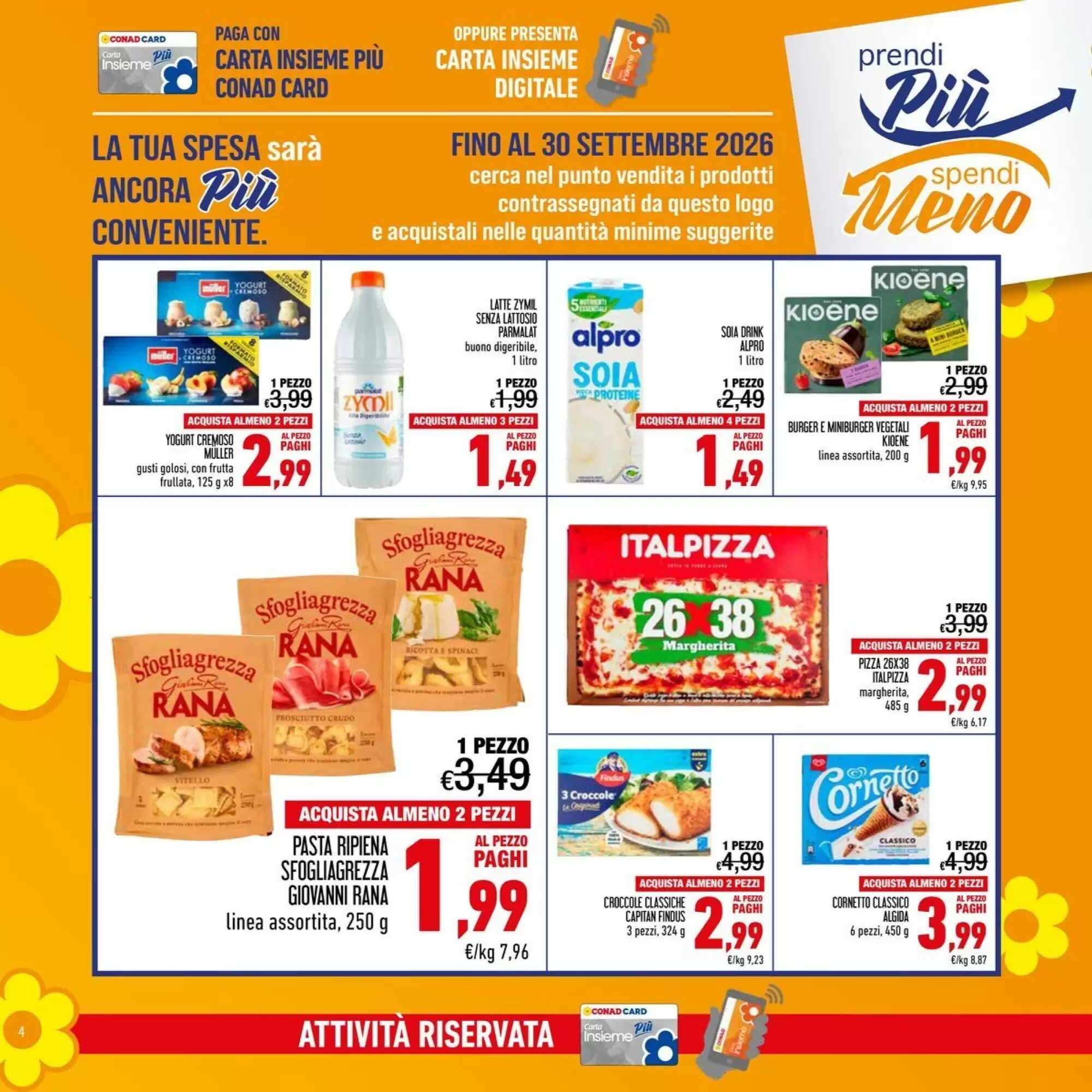 Volantino promozionale Spesa Facile Conad  valide dal 01/09/2026 - Pagina 4.