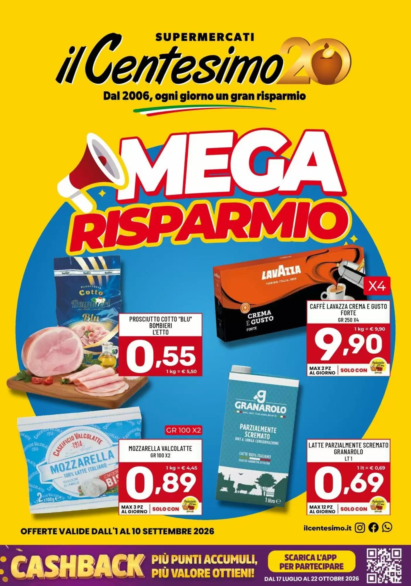 Volantino promozionale Il Centesimo  valide dal 01/09/2026 - Pagina 1.
