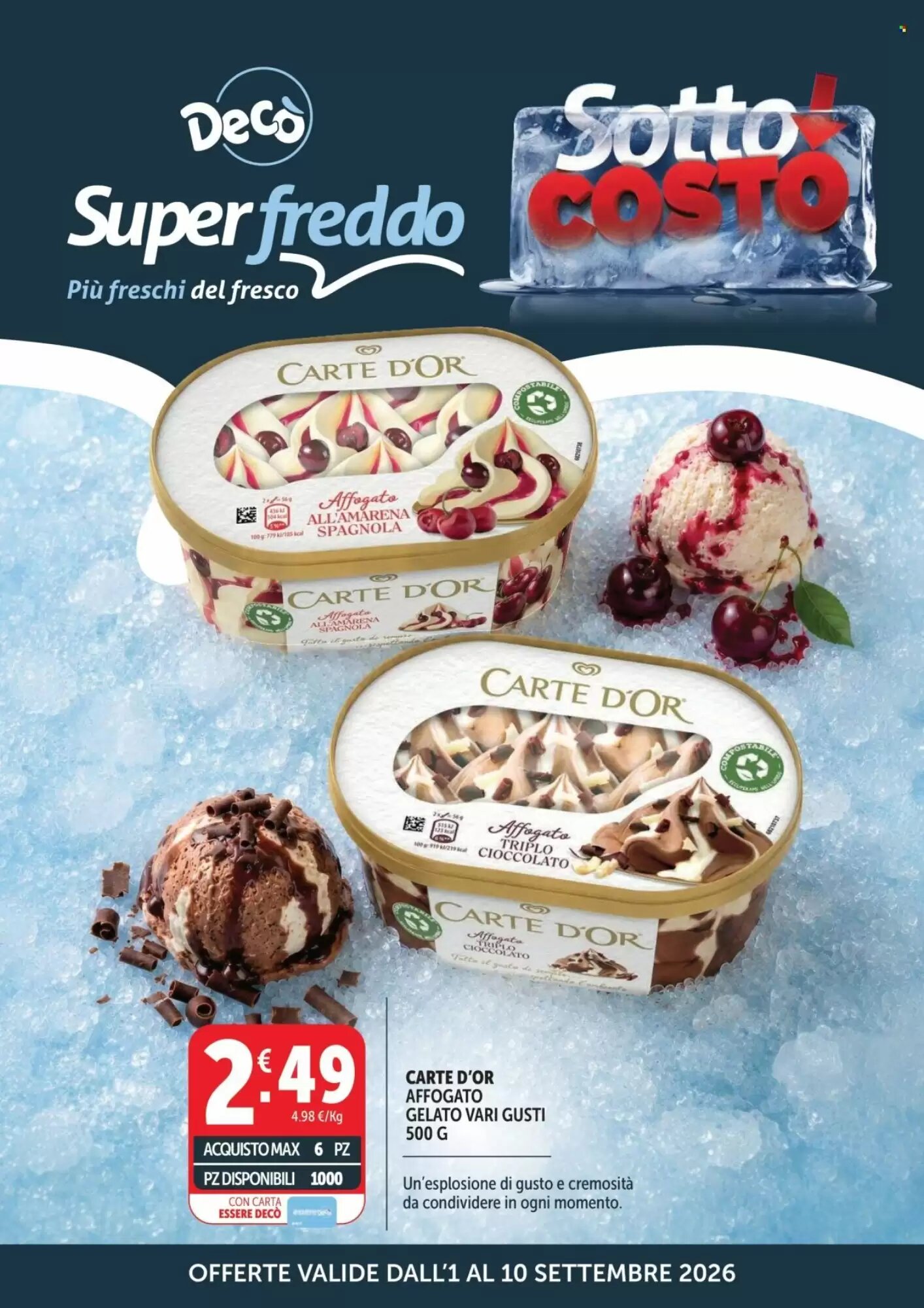 Volantino promozionale Deco Superfreddo valide dal 01/09/2026 - Pagina 1.