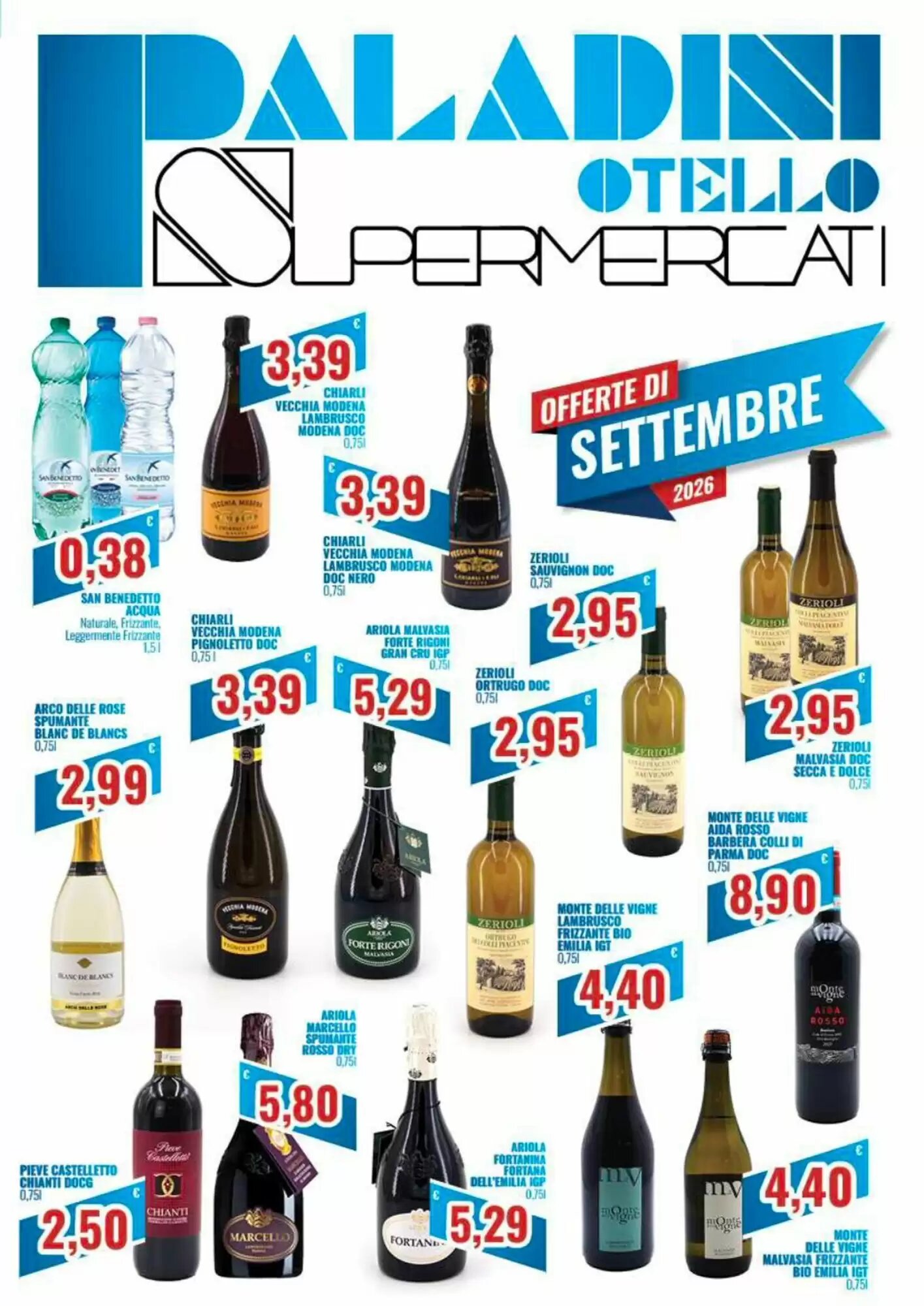 Volantino promozionale Paladini Otello Supermercato valide dal 01/09/2026 - Pagina 1.