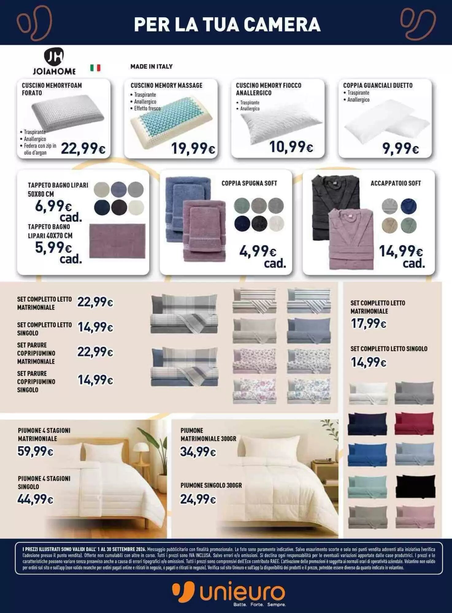 Volantino promozionale Unieuro  valide dal 01/09/2026 - Pagina 36.