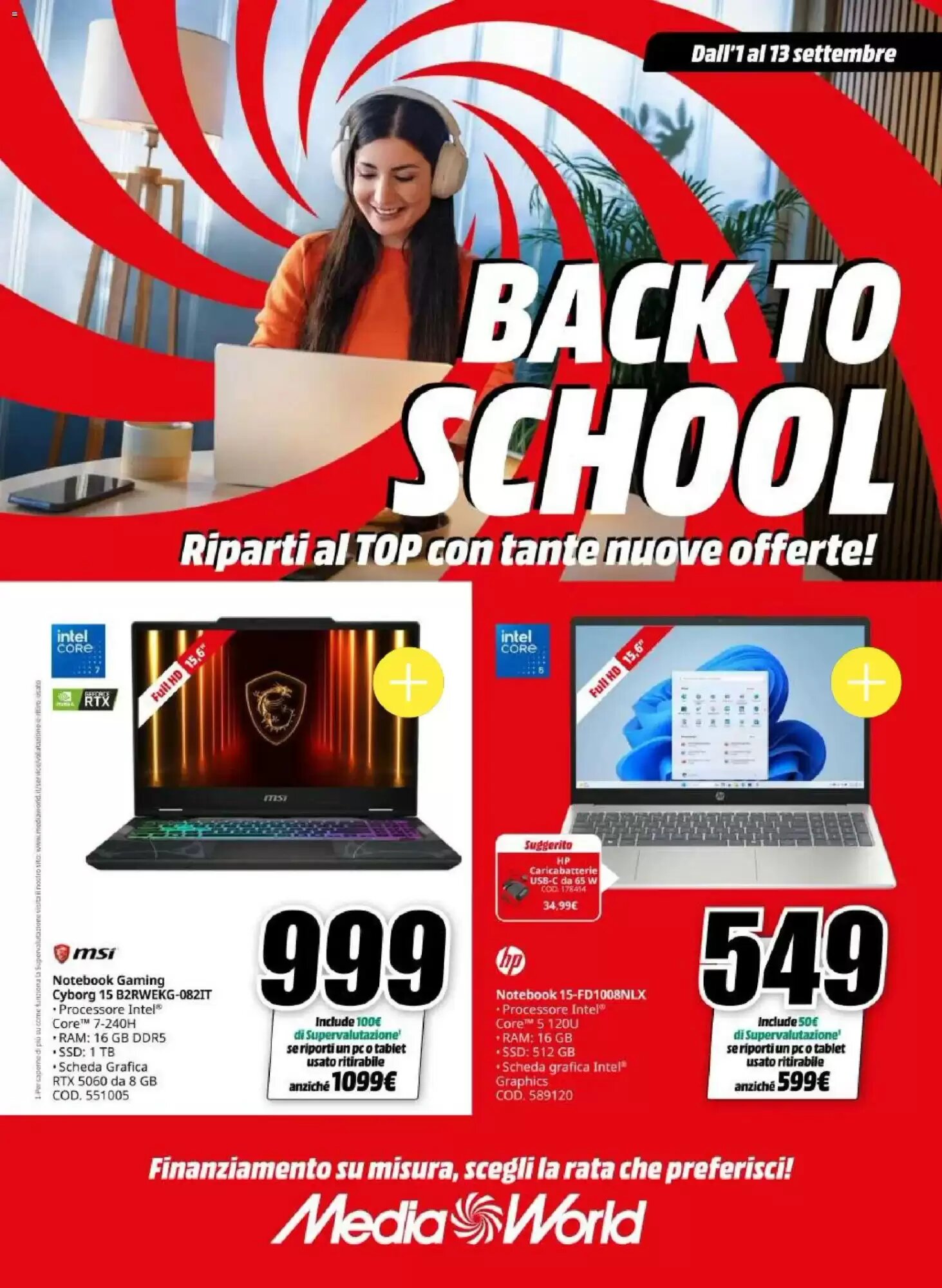Volantino promozionale MediaWorld  valide dal 01/09/2026 - Pagina 1.