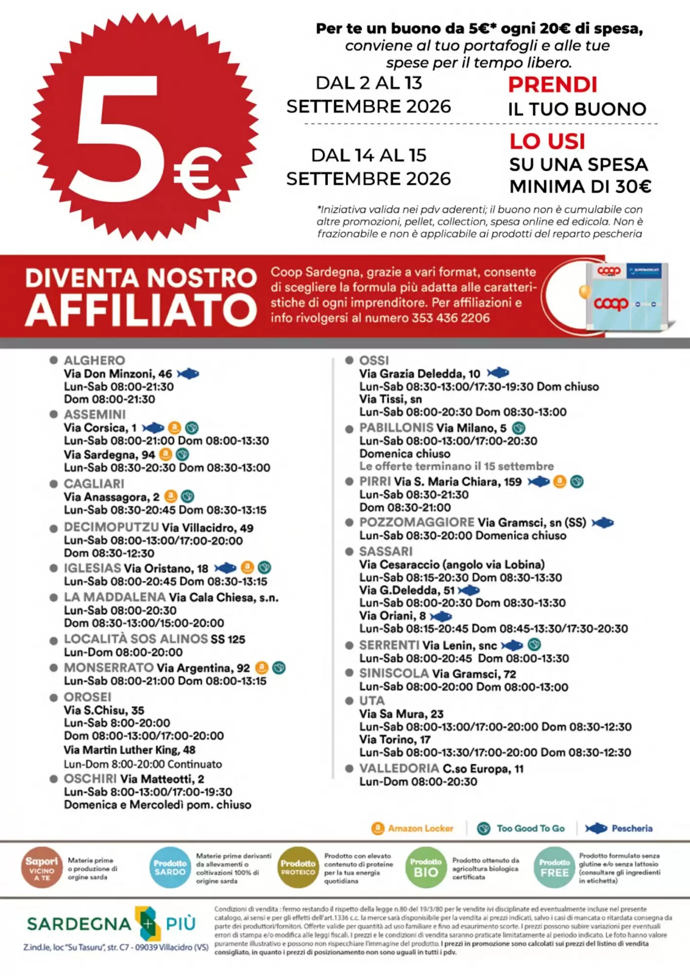 Volantino promozionale Coop Sardegna  valide dal 02/09/2026 - Pagina 30.