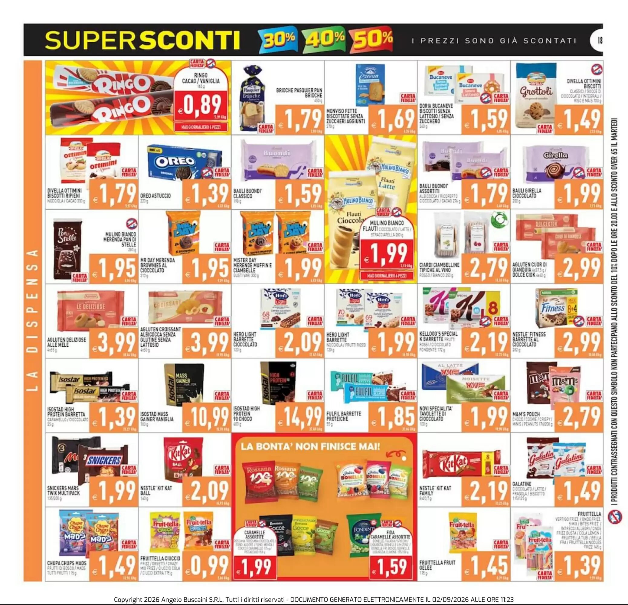 Volantino promozionale Supermercati Agorà  valide dal 02/09/2026 - Pagina 18.