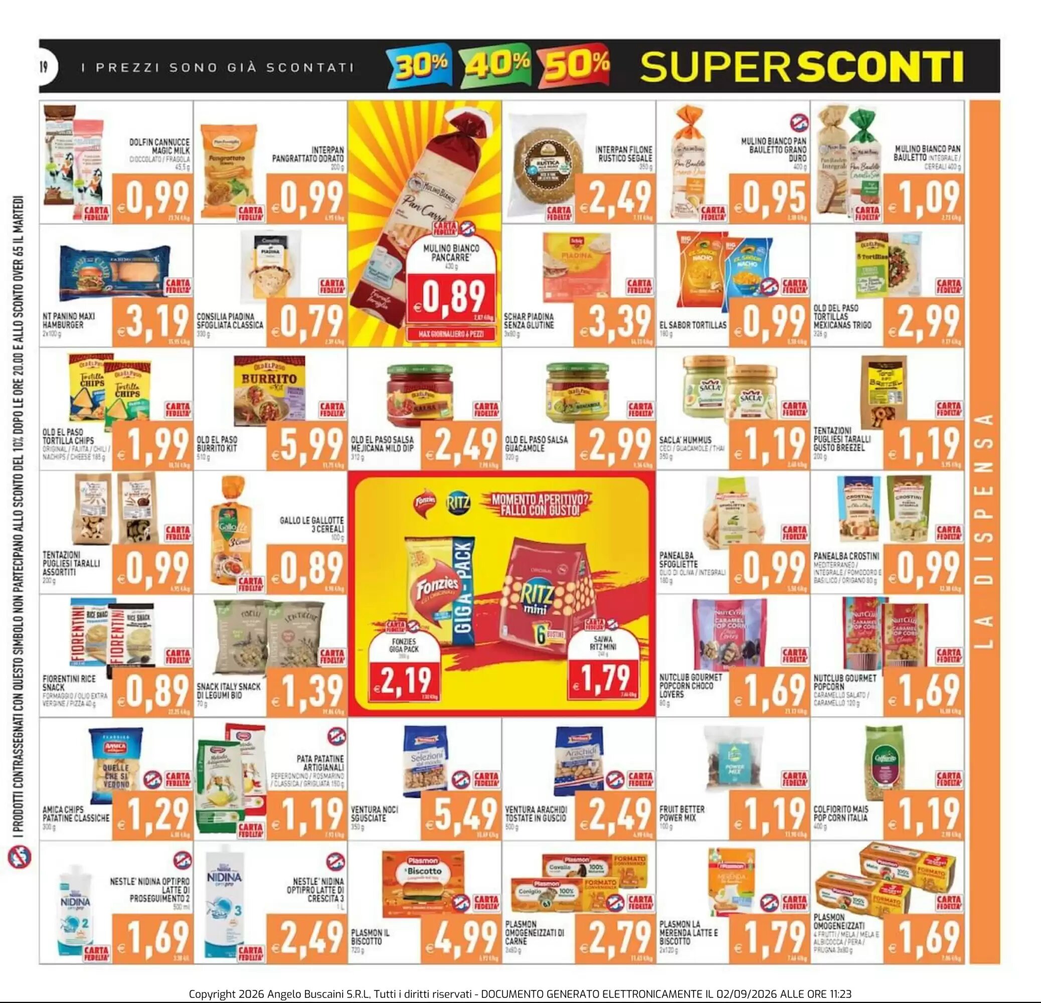Volantino promozionale Supermercati Agorà  valide dal 02/09/2026 - Pagina 19.