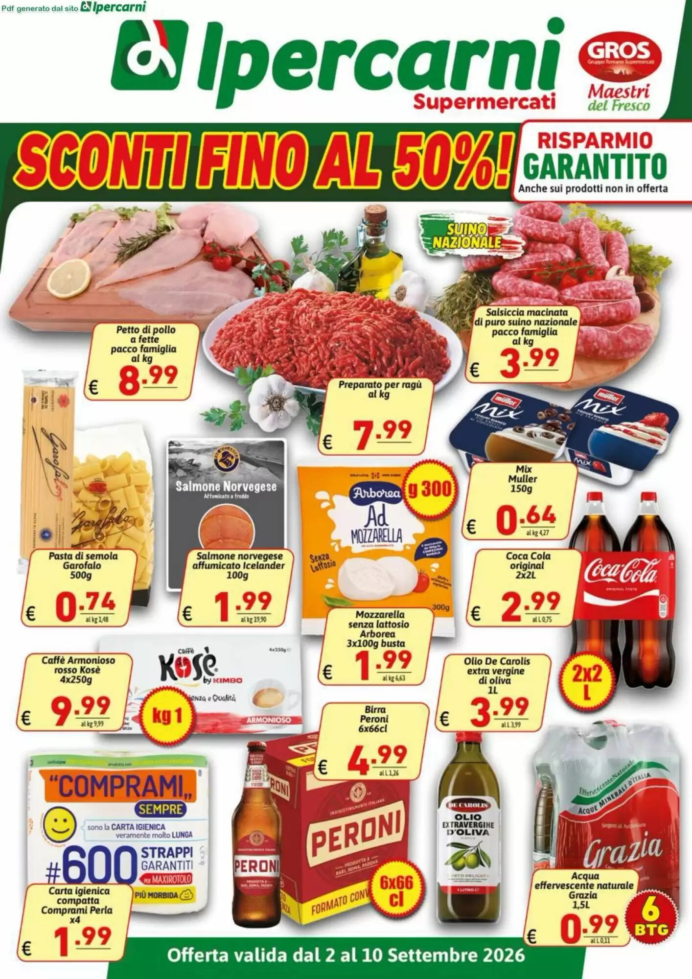 Volantino promozionale Ipercarni  valide dal 02/09/2026 - Pagina 1.
