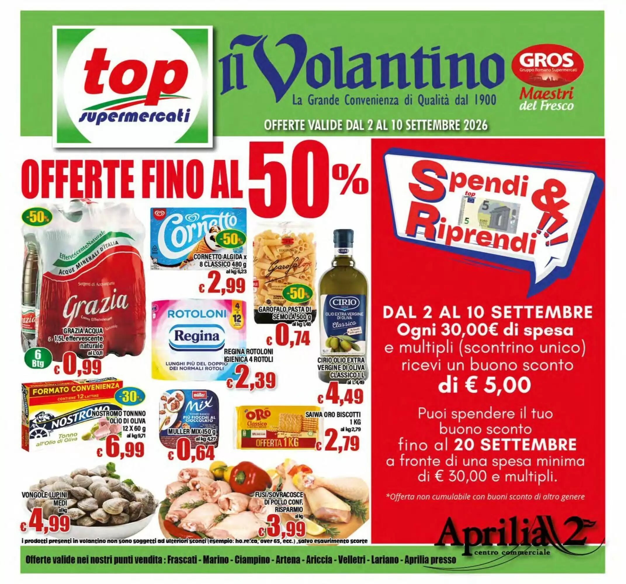 Volantino promozionale Top Supermercati  valide dal 02/09/2026 - Pagina 1.