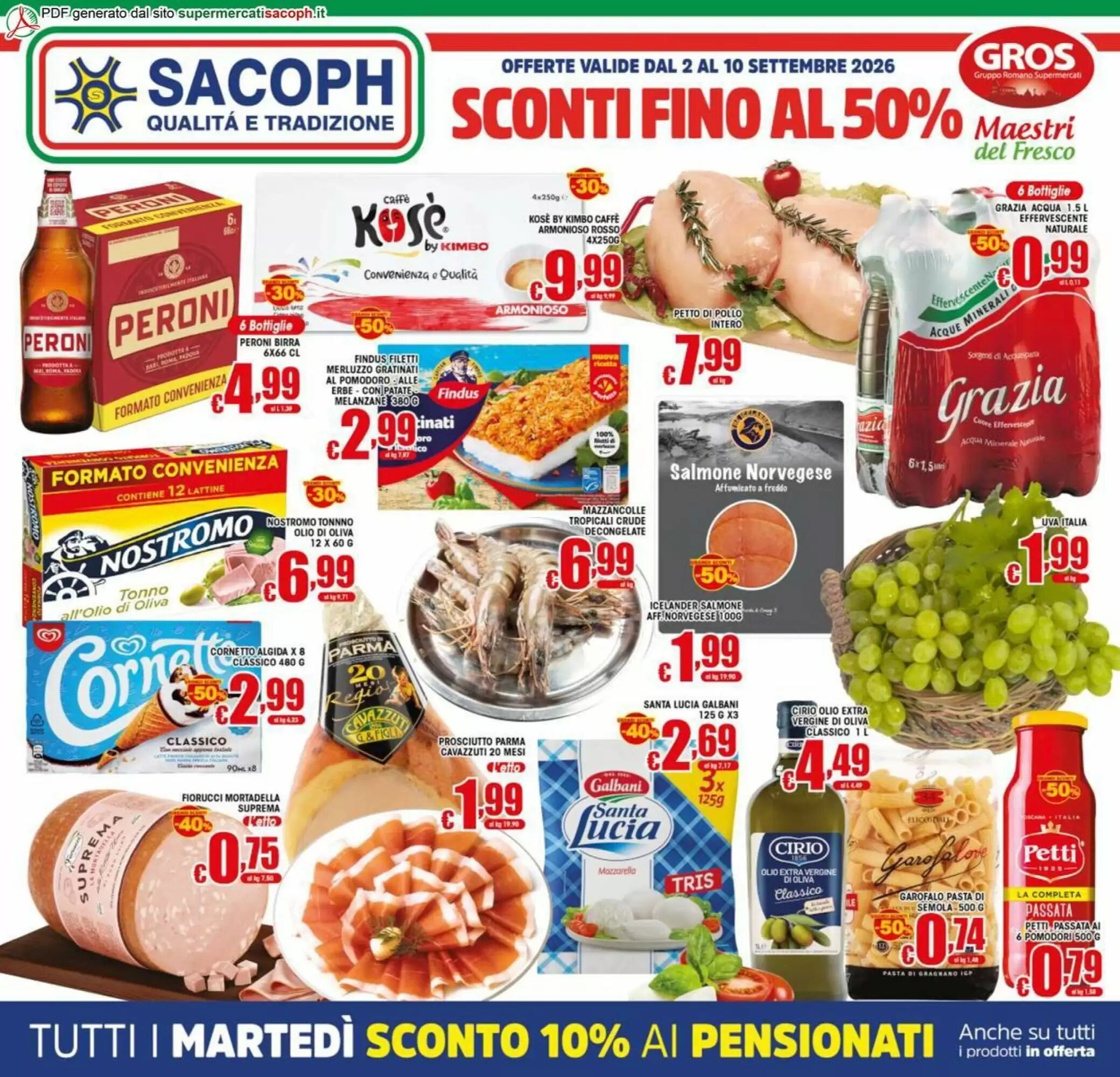 Volantino promozionale Sacoph  valide dal 02/09/2026 - Pagina 1.