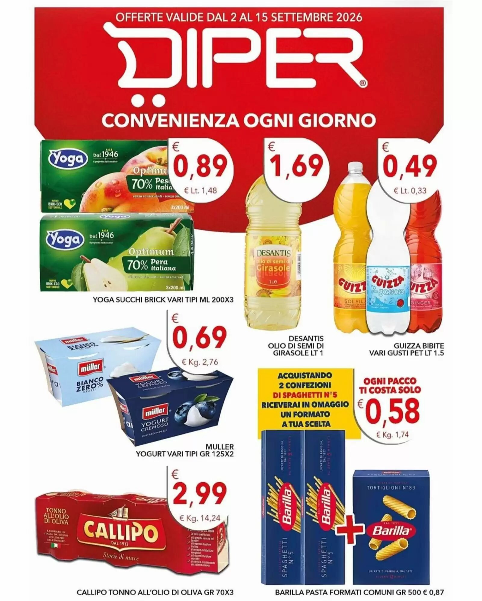 Volantino promozionale Diper  valide dal 02/09/2026 - Pagina 1.