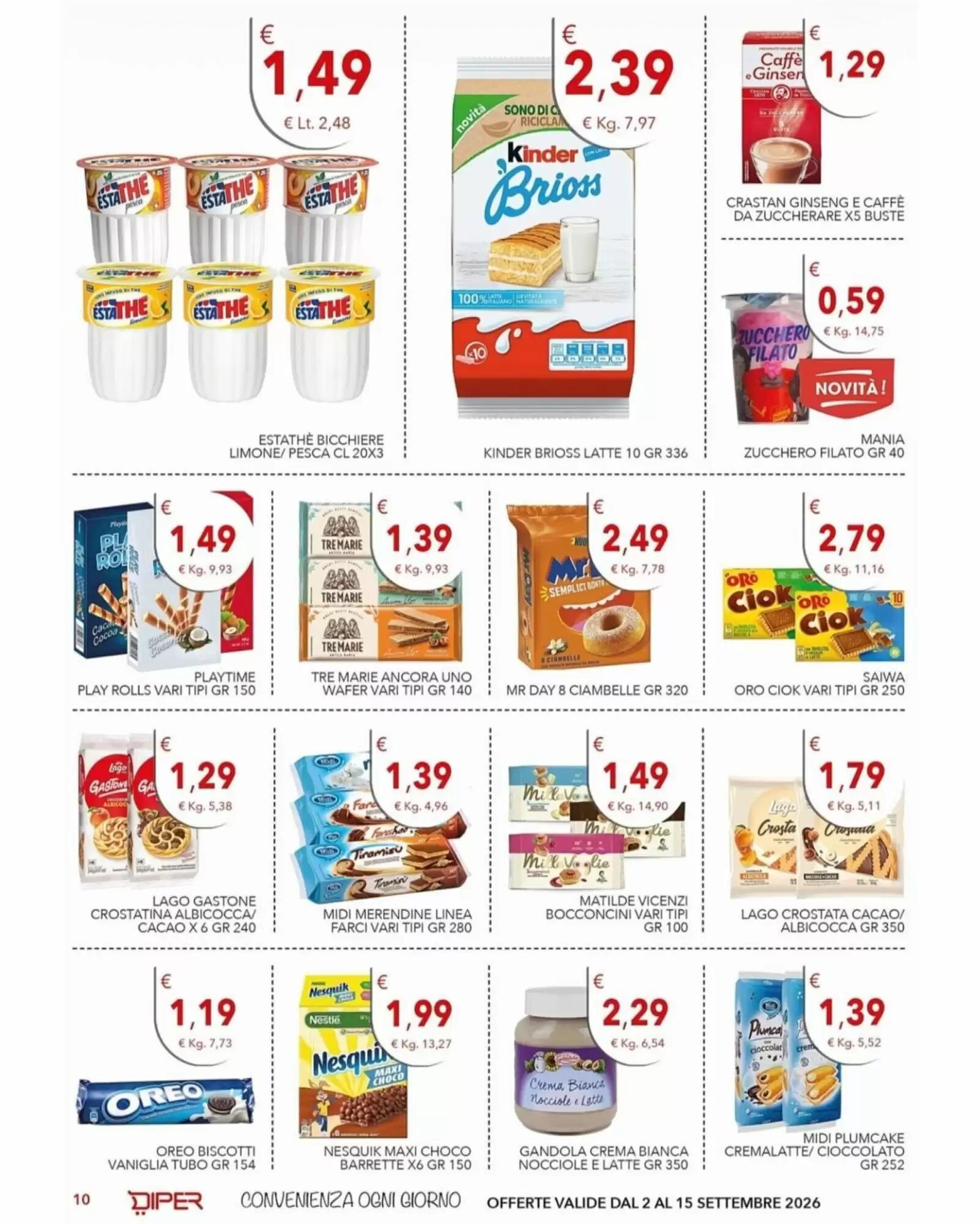 Volantino promozionale Diper  valide dal 02/09/2026 - Pagina 10.
