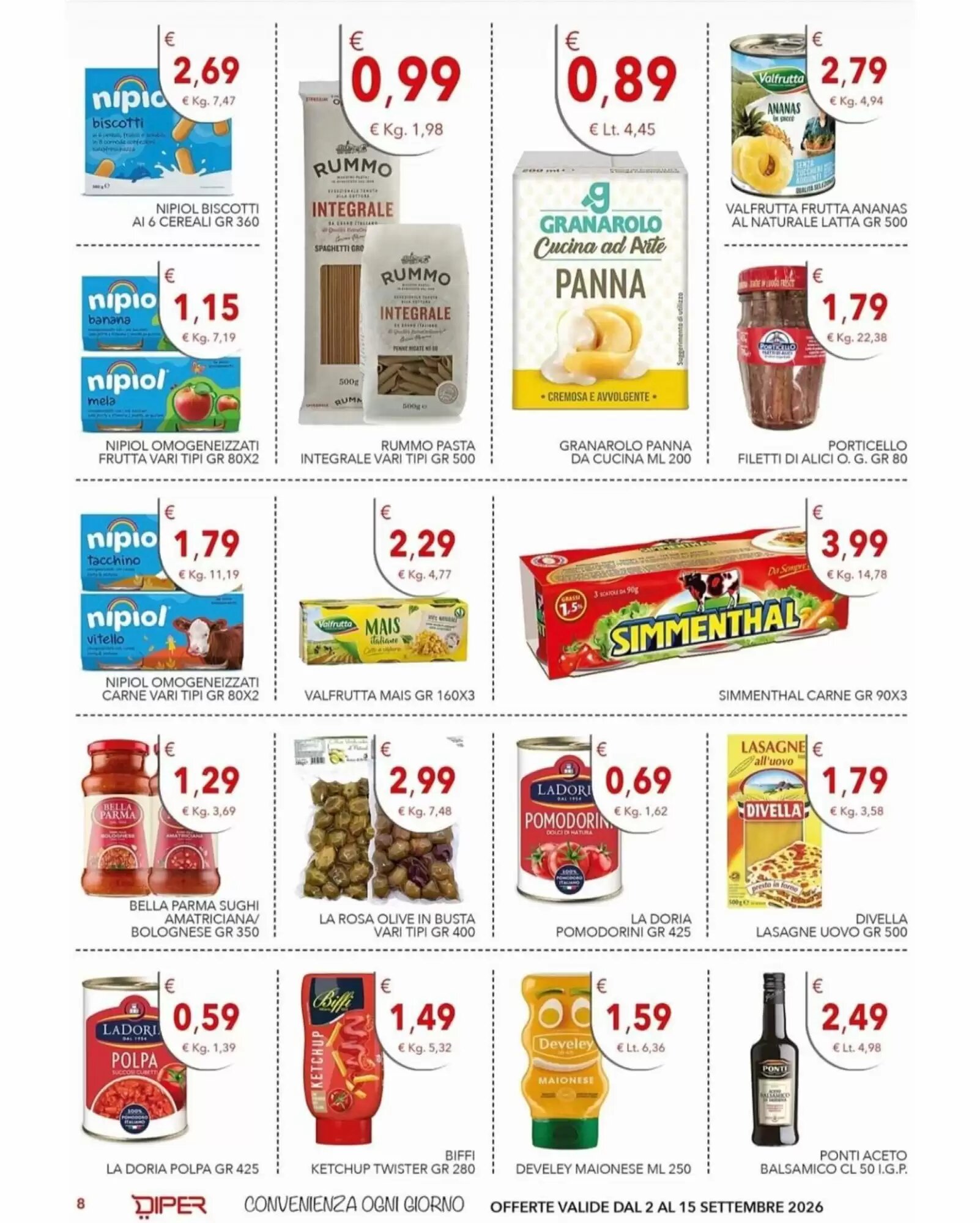 Volantino promozionale Diper  valide dal 02/09/2026 - Pagina 8.