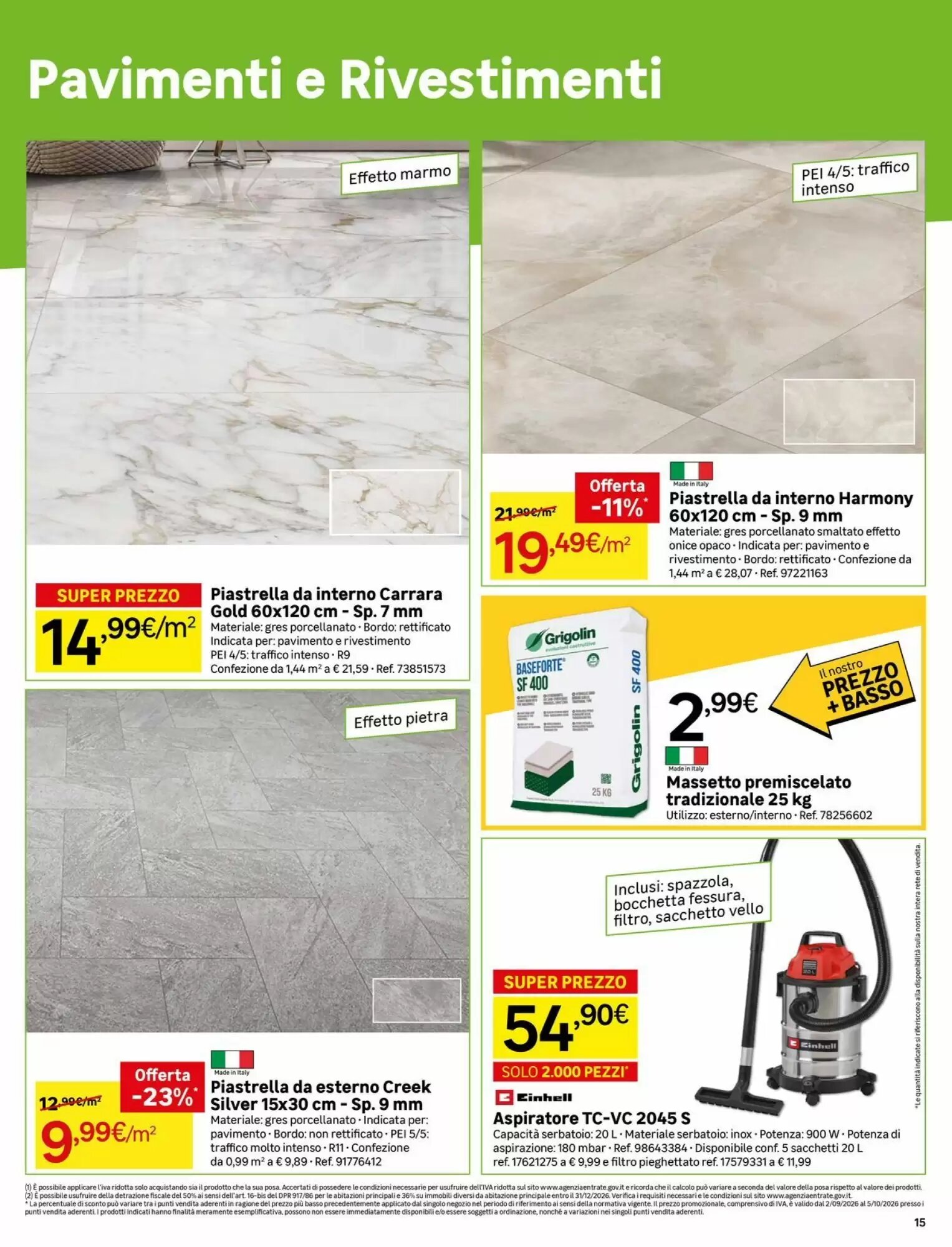 Volantino promozionale Leroy Merlin  valide dal 02/09/2026 - Pagina 15.