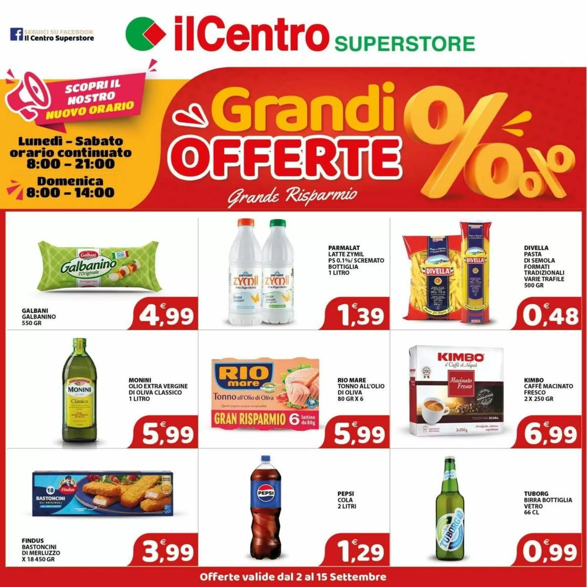 Volantino promozionale Il Centro Superstore valide dal 02/09/2026 - Pagina 1.