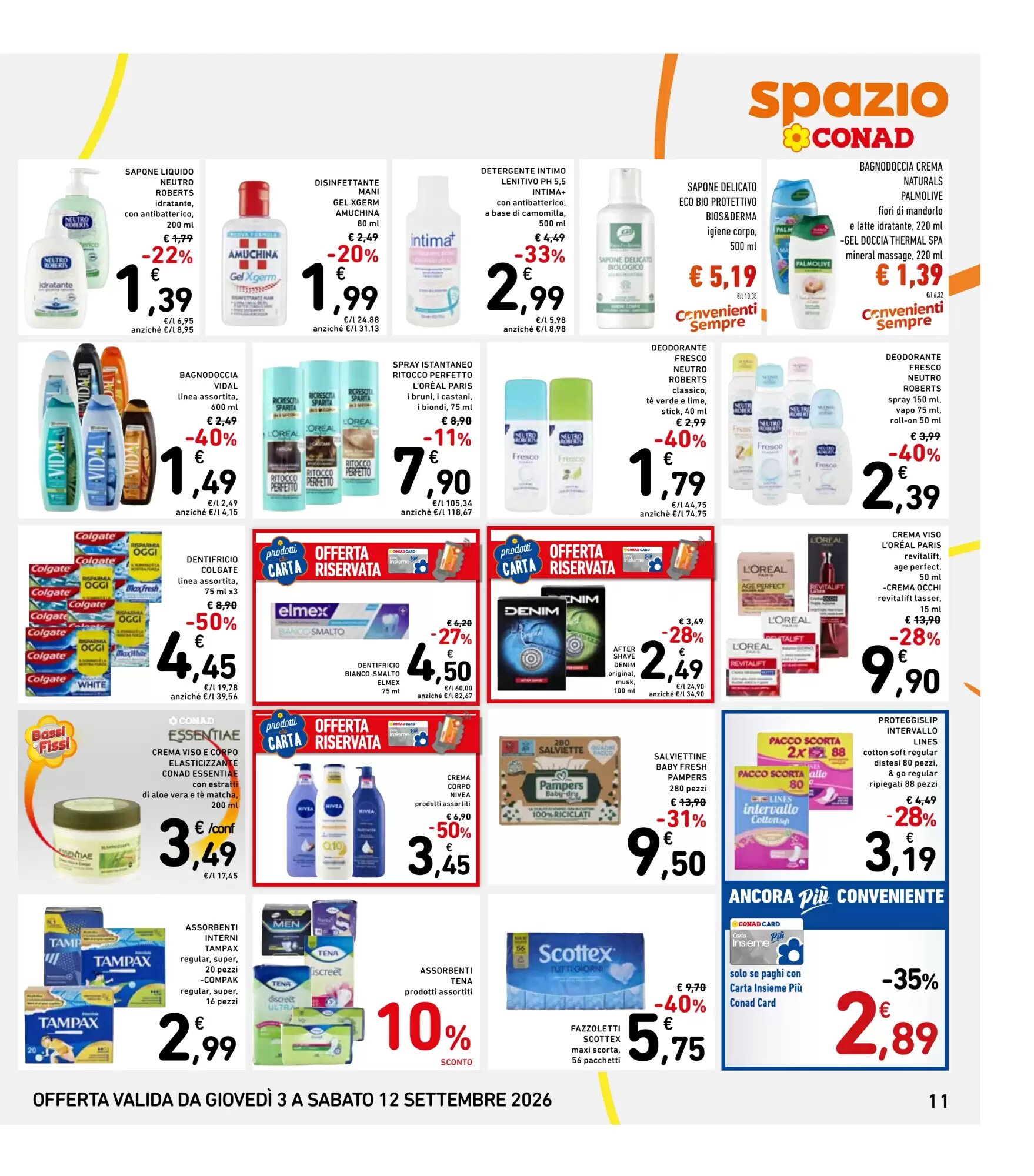 Volantino promozionale Spazio Conad  valide dal 03/09/2026 - Pagina 11.
