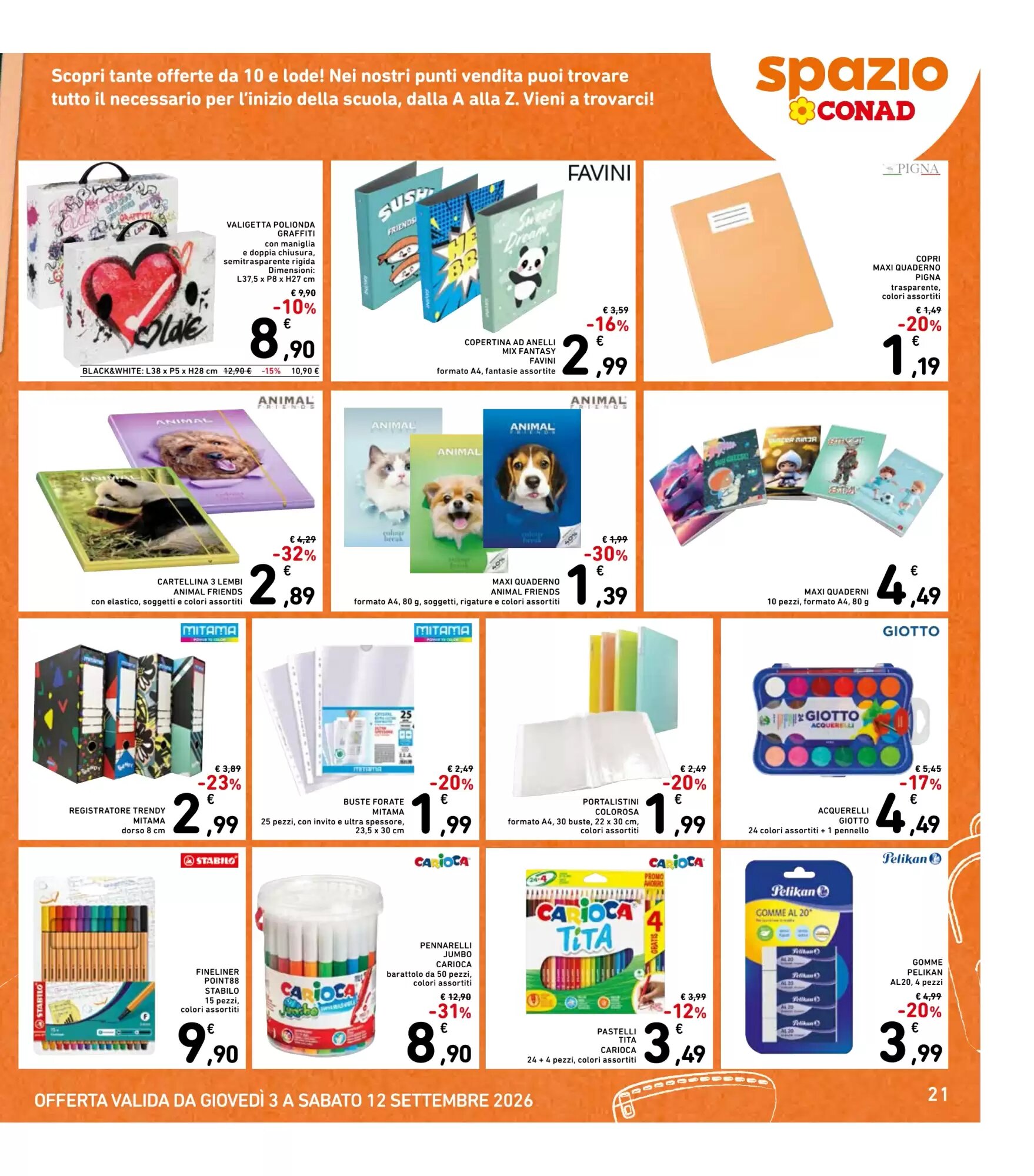 Volantino promozionale Spazio Conad  valide dal 03/09/2026 - Pagina 21.