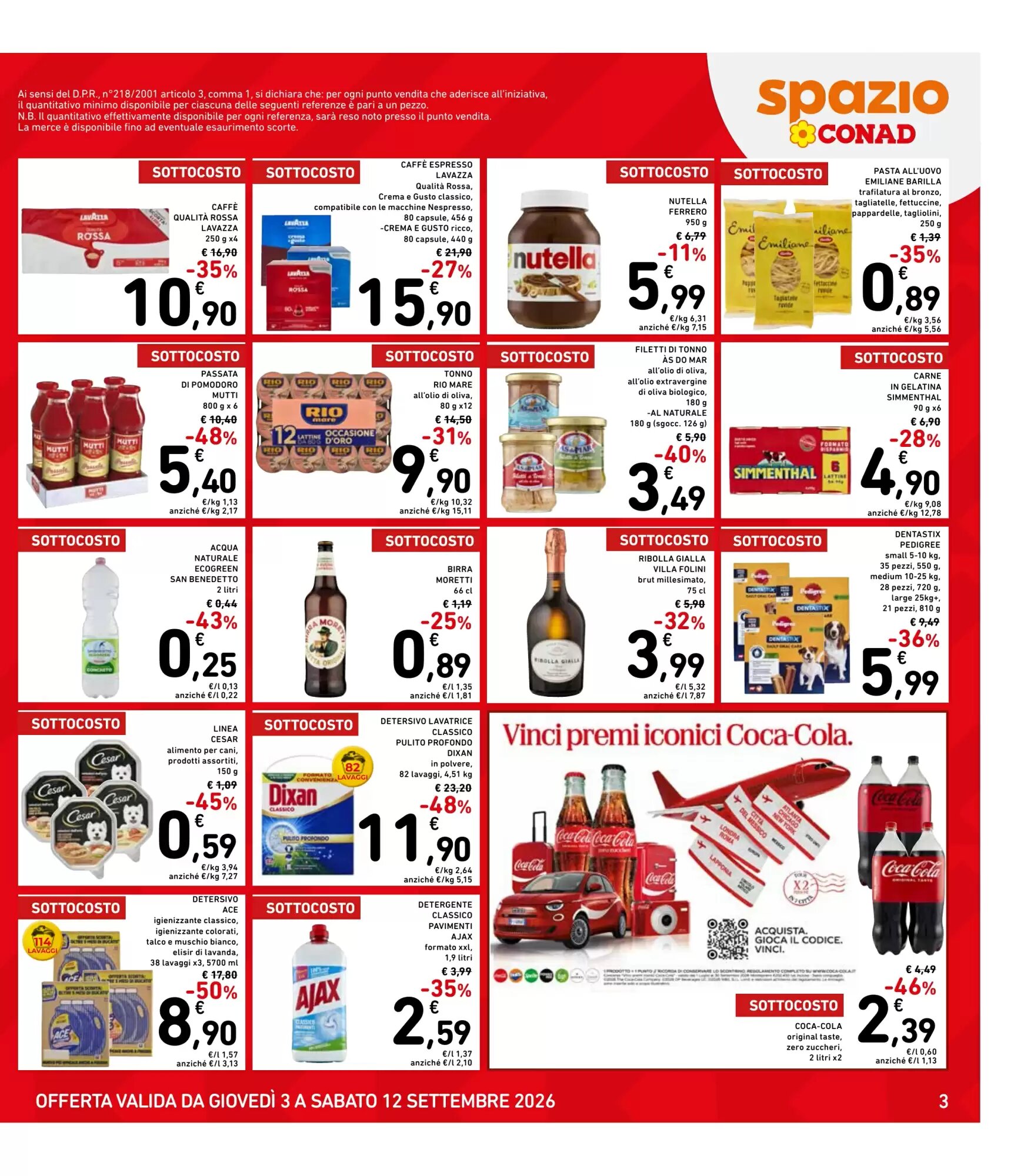 Volantino promozionale Spazio Conad  valide dal 03/09/2026 - Pagina 3.